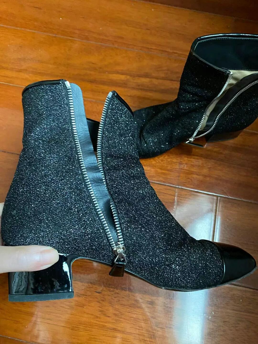 Chanel CHANEL Sequin Ankle Boots Size US 5 / IT 35 - 5 Thumbnail