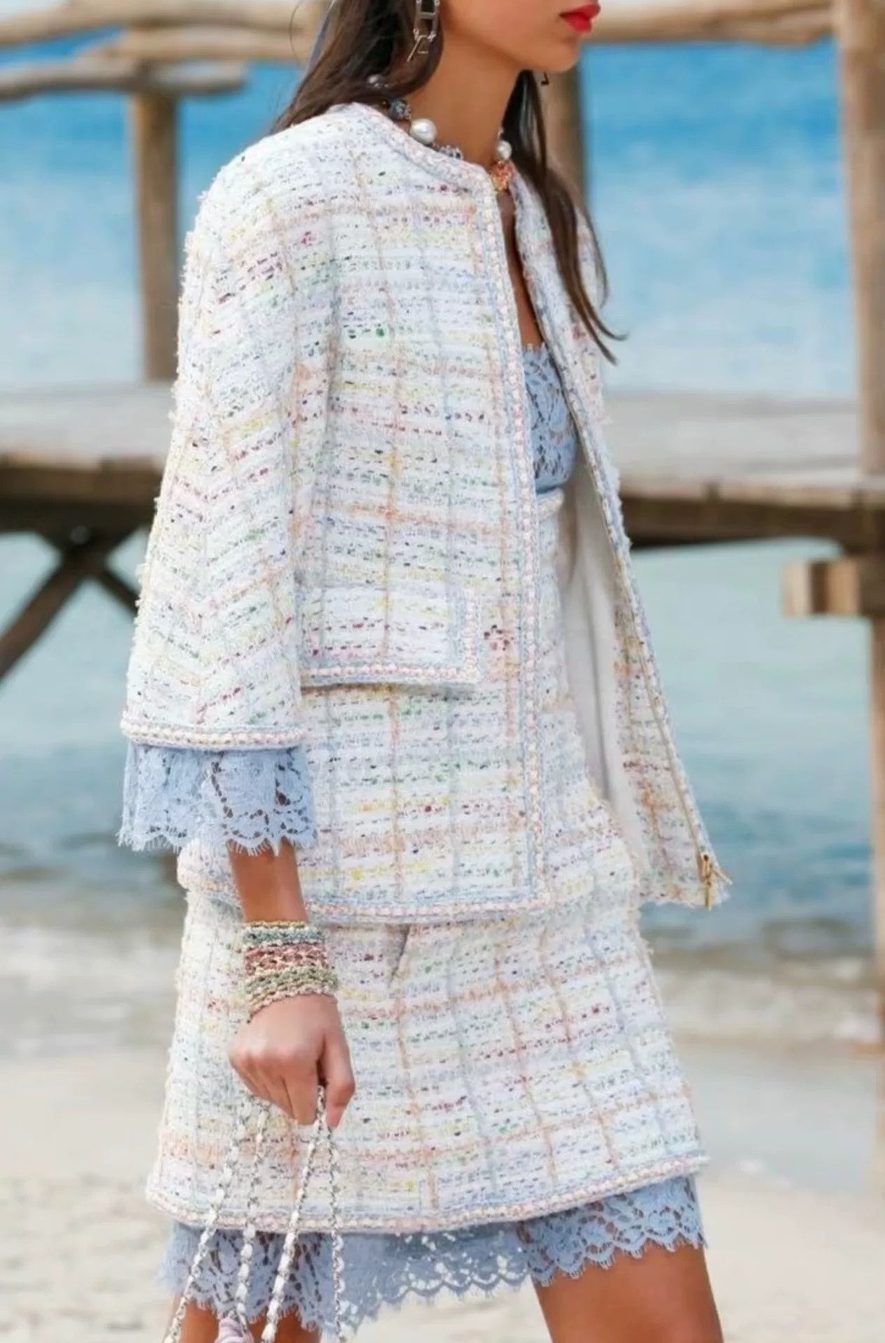 Chanel Chanel Beach Collection Lace Coat Size XXS / US 00 / IT 34 - 8 Thumbnail
