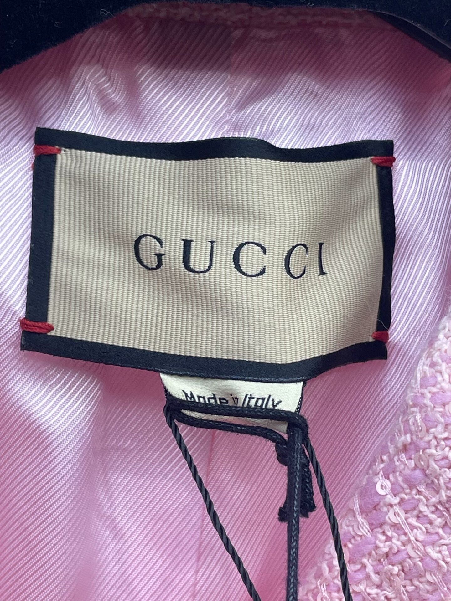 Gucci Pink Double-Breasted Short Coat