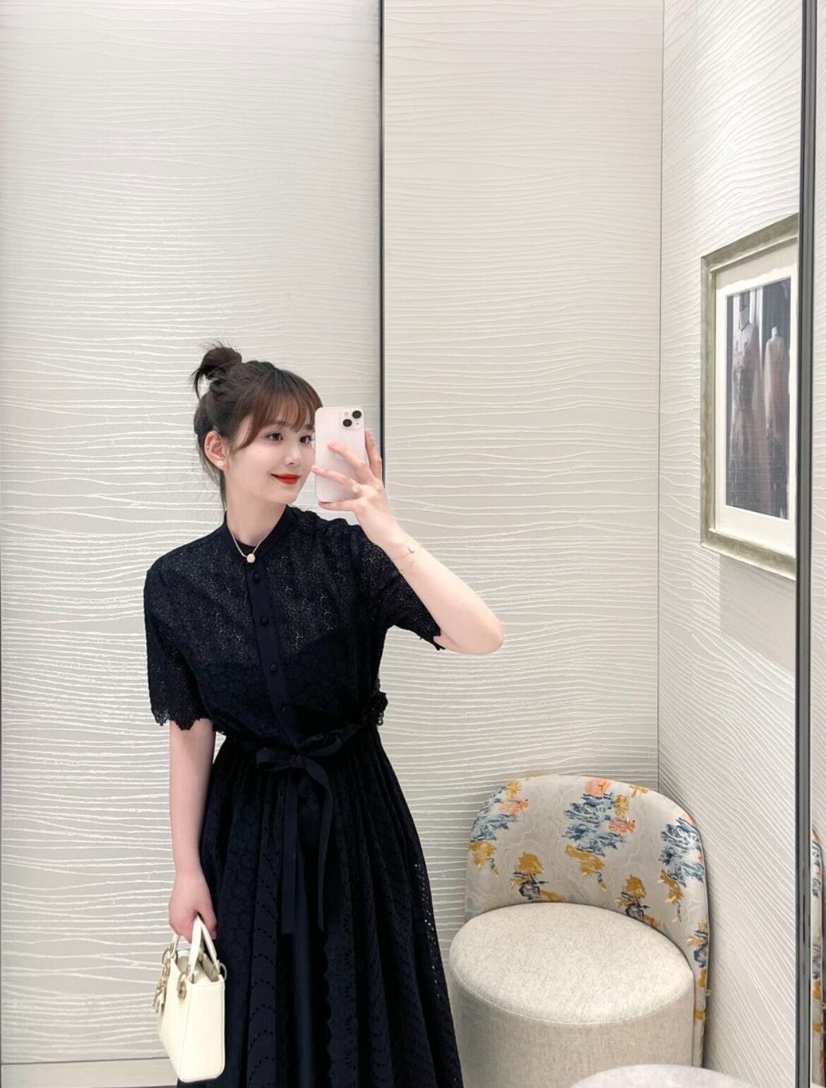 Dior Dior Cotton Lace Strappy Dress Size XS / US 0-2 / IT 36-38 - 7 Thumbnail