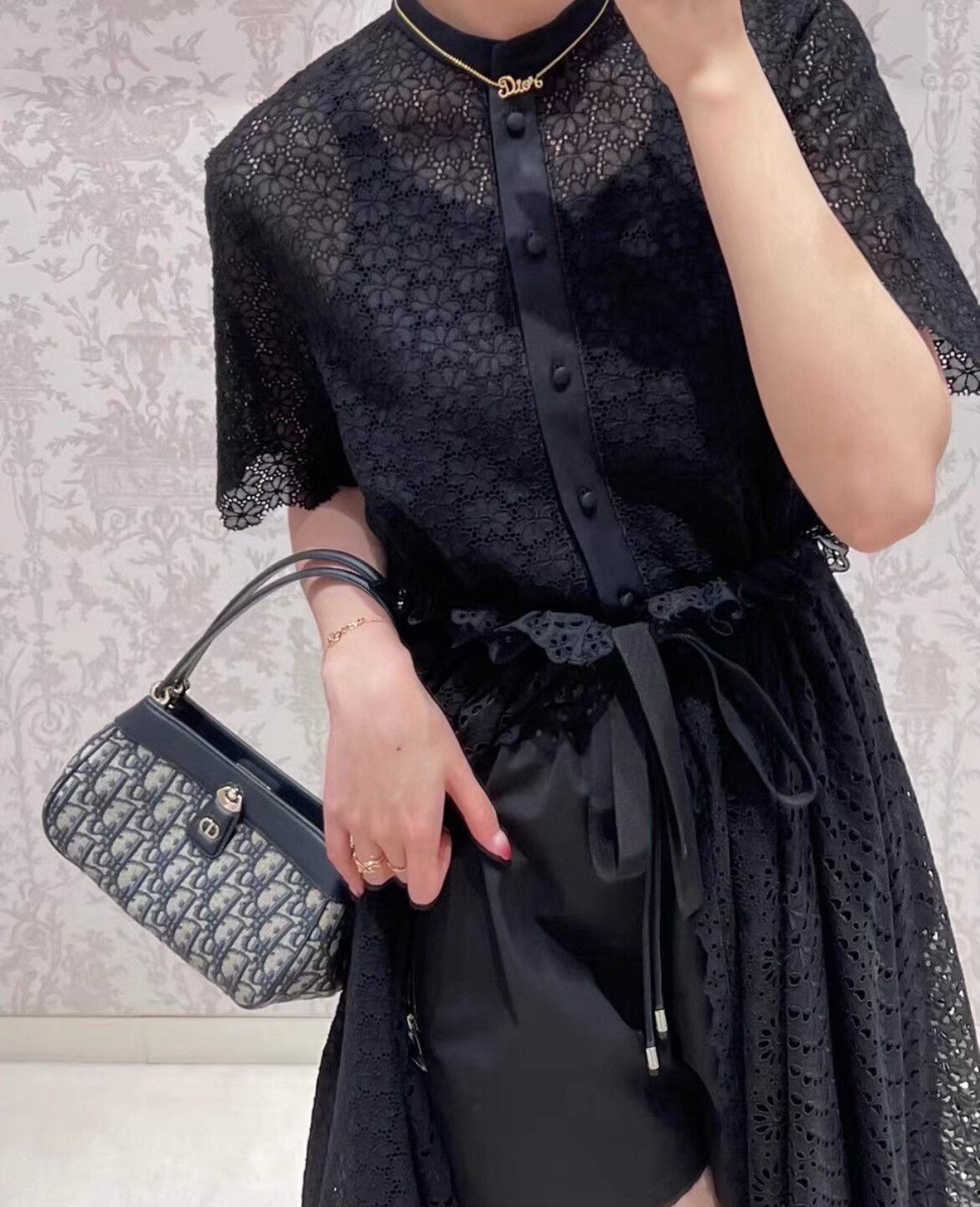 Dior Dior Cotton Lace Strappy Dress Size XS / US 0-2 / IT 36-38 - 9 Thumbnail