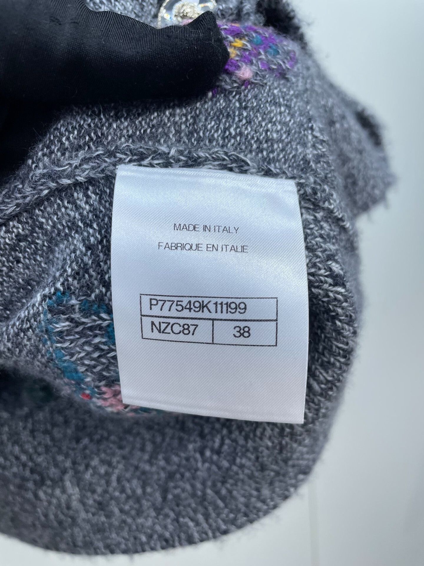 Chanel Chanel 24A Gray Floral Vest Size S / US 4 / IT 40 - 9 Thumbnail