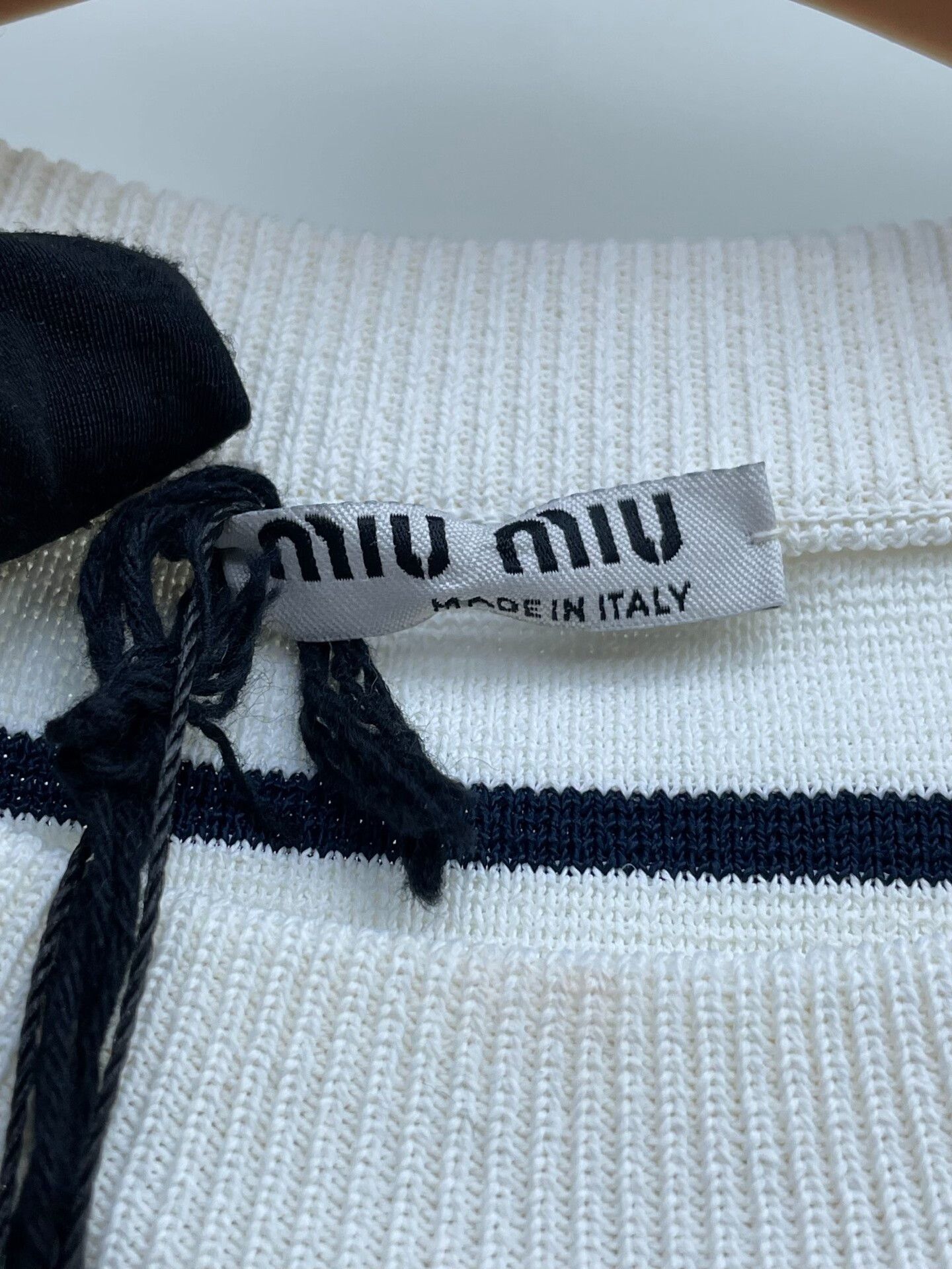 Miu Miu Miu Miu Striped Short Letter Knit Size S / US 4 / IT 40 - 5 Thumbnail