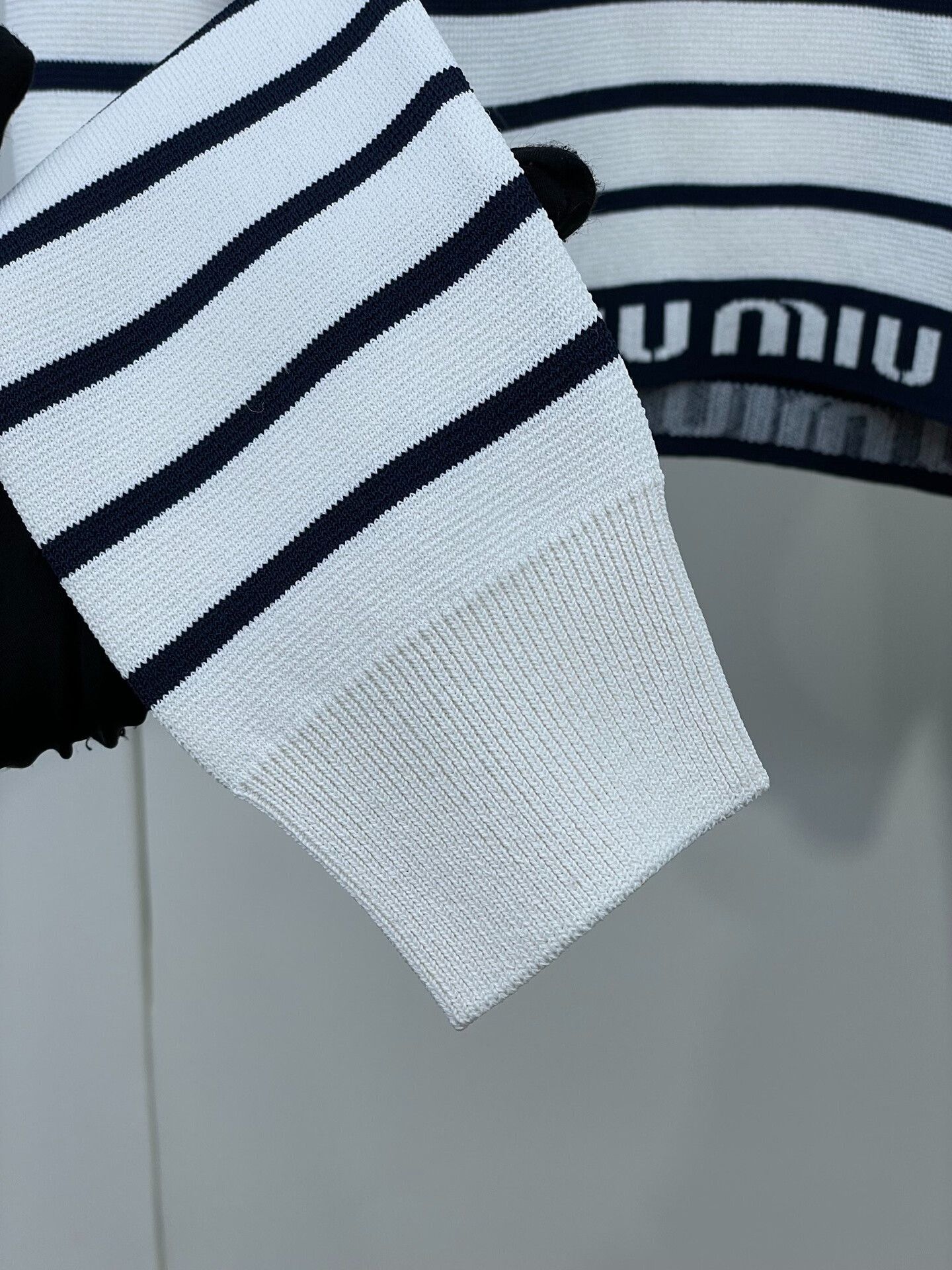 Miu Miu Miu Miu Striped Short Letter Knit Size S / US 4 / IT 40 - 4 Thumbnail