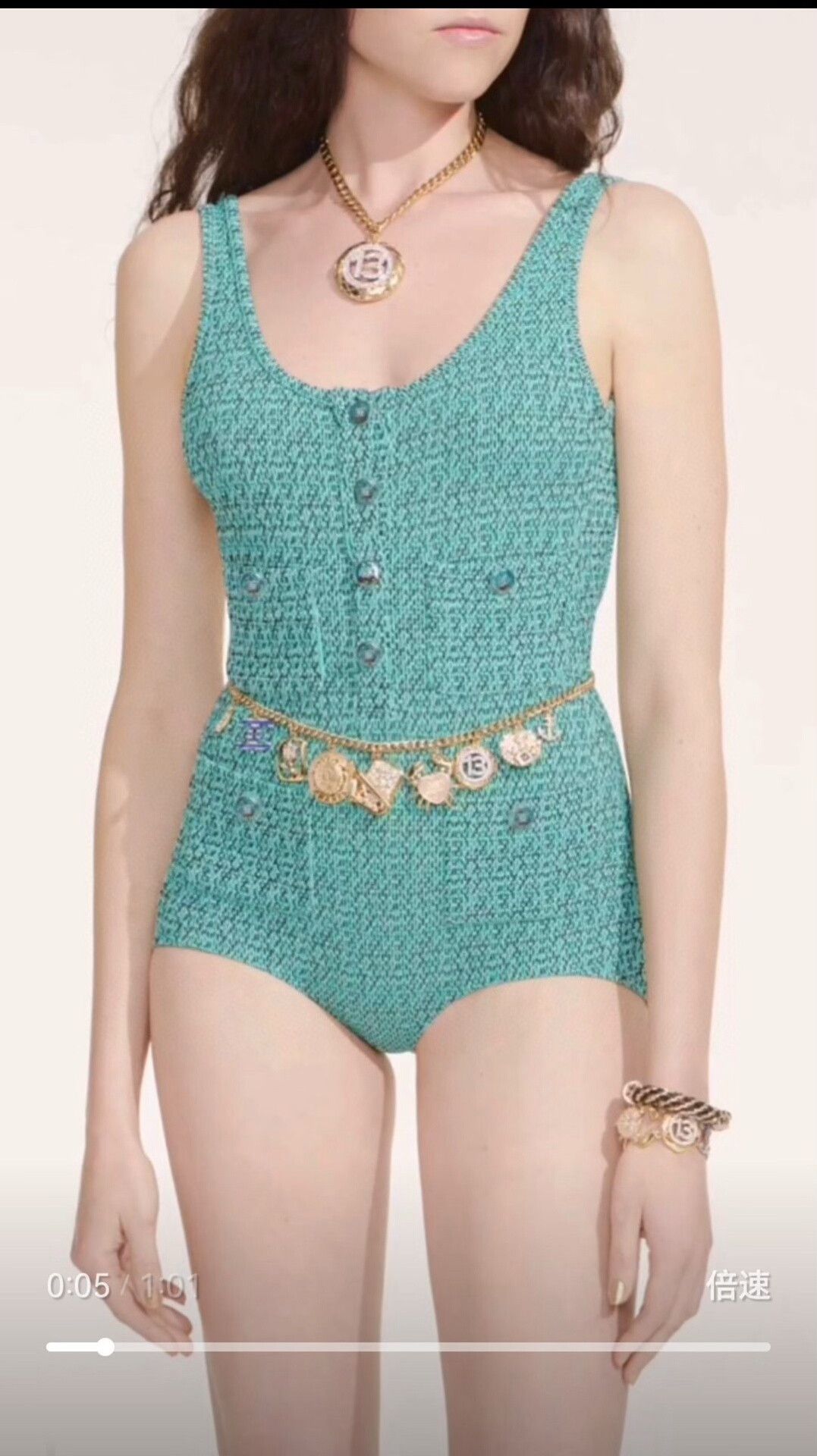 Chanel Chanel 25C Jennie Backless Swimsuit Size S / US 4 / IT 40 - 7 Thumbnail