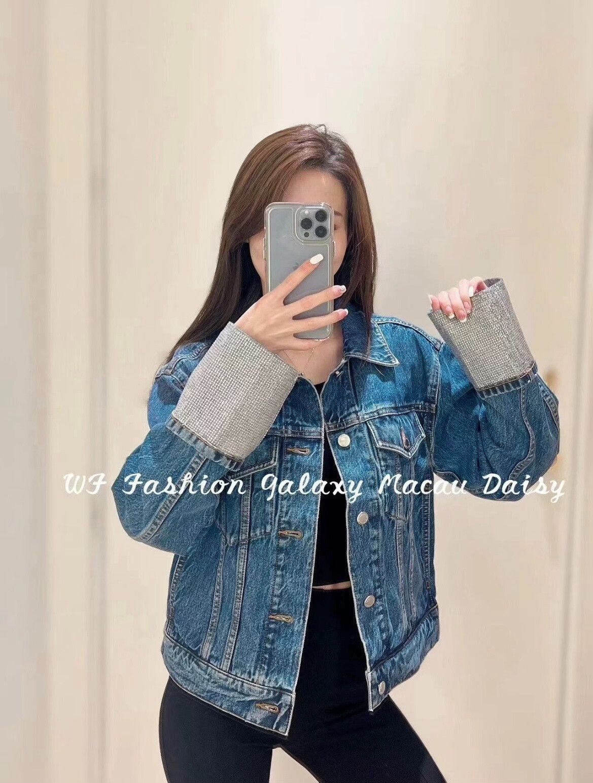 Alexander Wang Alexander Wang Rhinestone Denim Jacket Size XS / US 0-2 / IT 36-38 - 9 Thumbnail