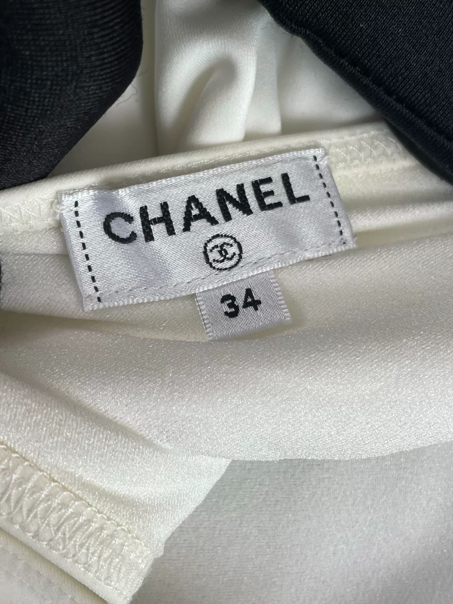 Chanel Chanel Black White Colorblock One-shoulder Jumpsuit Size XXS / US 00 / IT 34 - 6 Thumbnail
