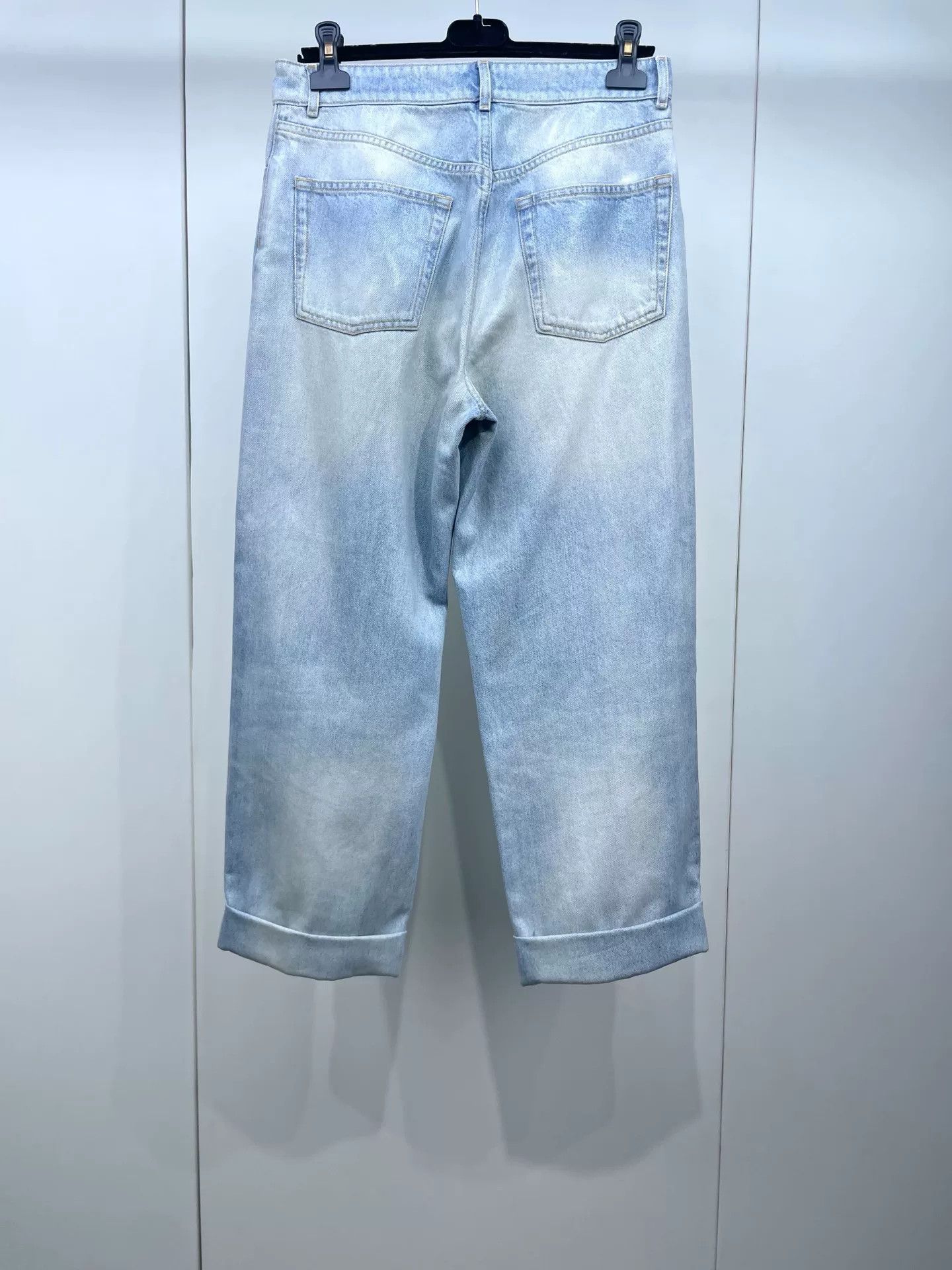 Chanel Chanel 24K Blue Coated Denim Straight Pants Size 38" / US 16 / IT 52 - 2 Thumbnail