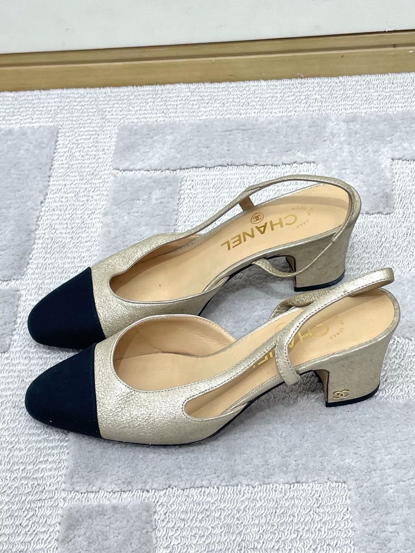 Chanel Chanel Classic Colorblock Chunky Sandals Size US 4.5 / IT 34.5 - 2 Thumbnail