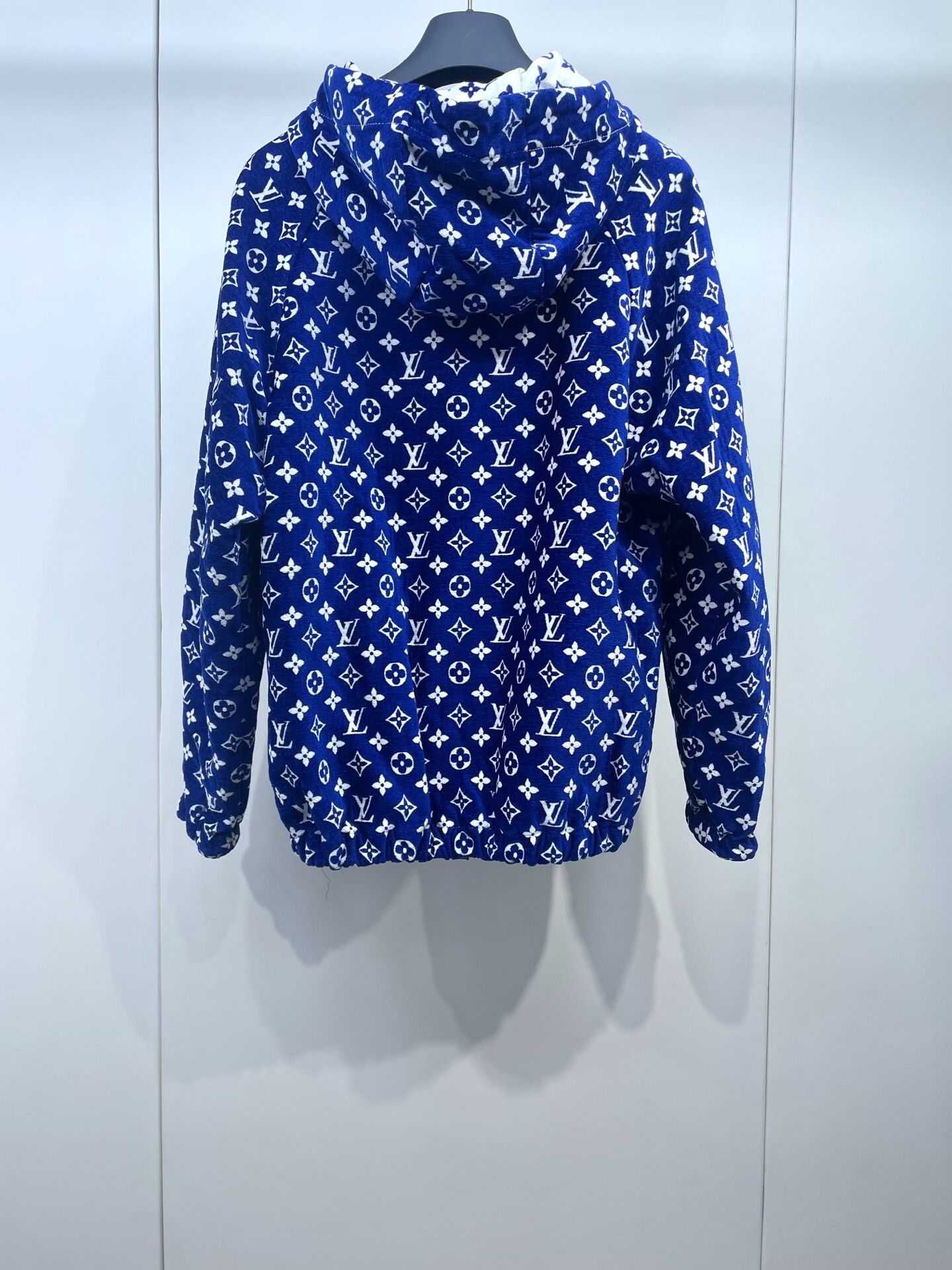 Louis Vuitton LV Blue White Double-sided Print Hooded Jacket Size XXS / US 00 / IT 34 - 2 Thumbnail