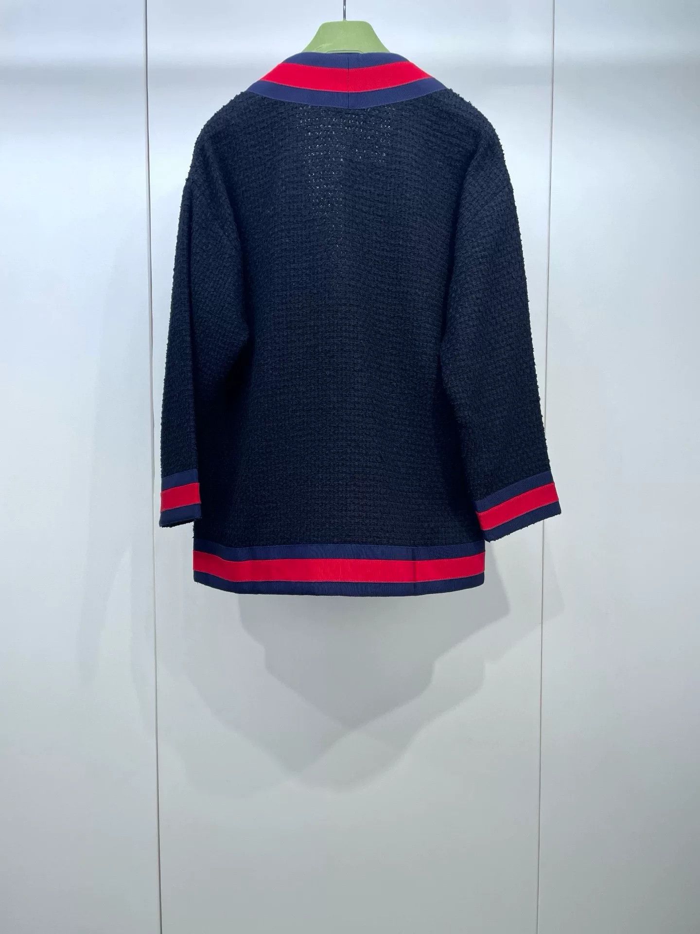 Gucci Gucci Red Blue Trim Cardigan Size S / US 4 / IT 40 - 2 Thumbnail