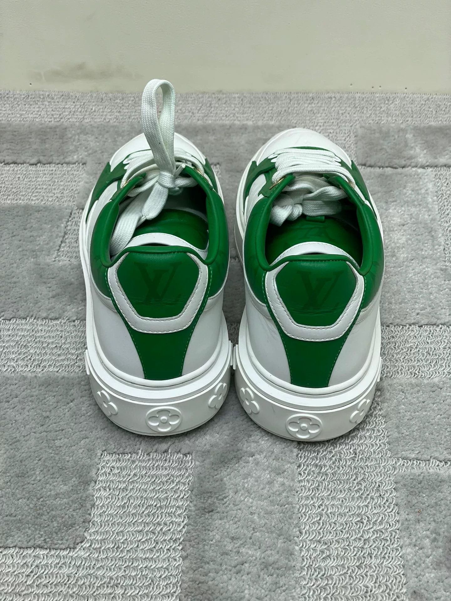 Louis Vuitton LV White Green Colorblock Casual Shoes Size US 6.5 / IT 36.5 - 3 Thumbnail