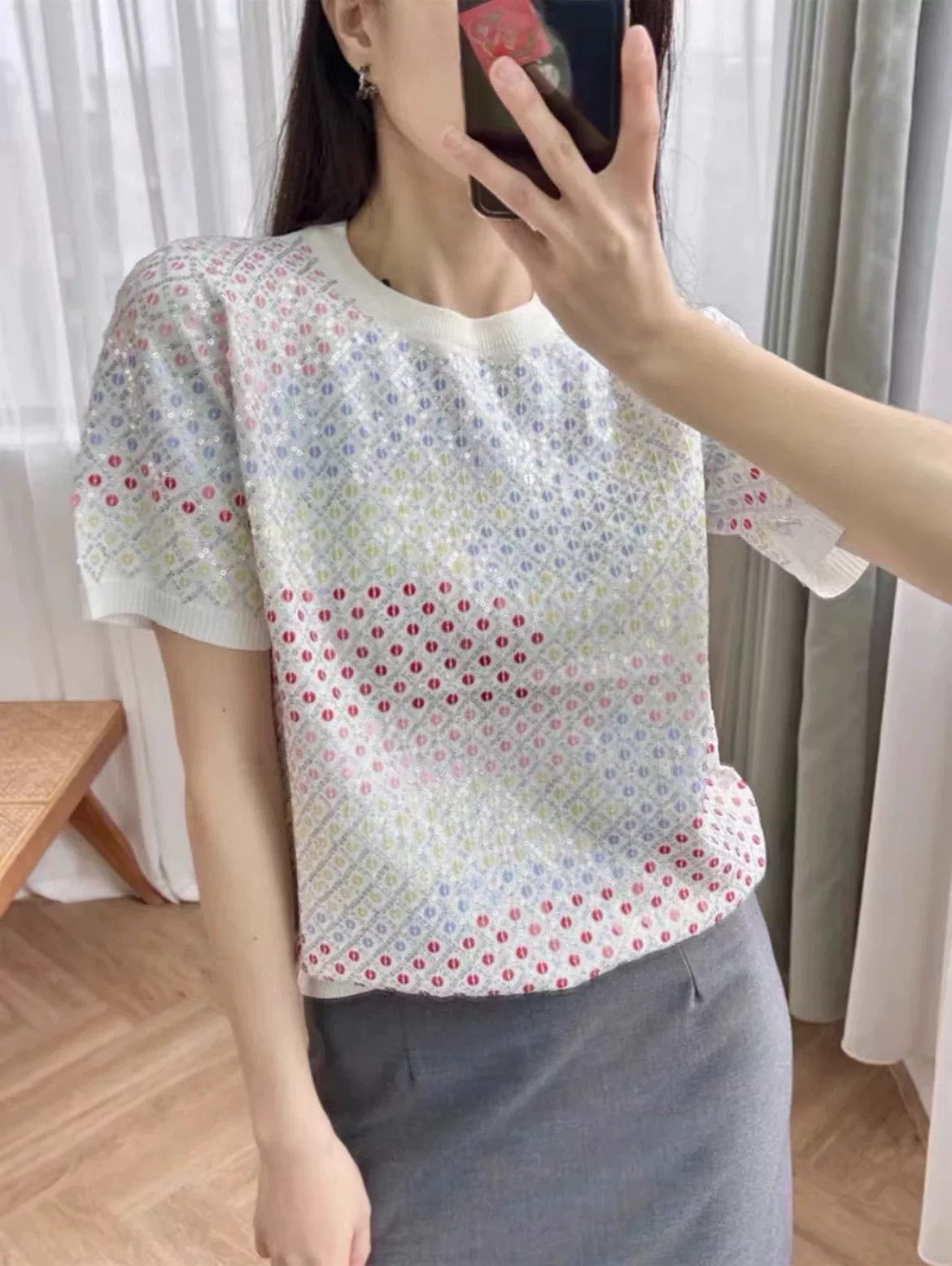 Chanel Chanel Beach Sequin Short Sleeve Top Size M / US 6-8 / IT 42-44 - 8 Thumbnail