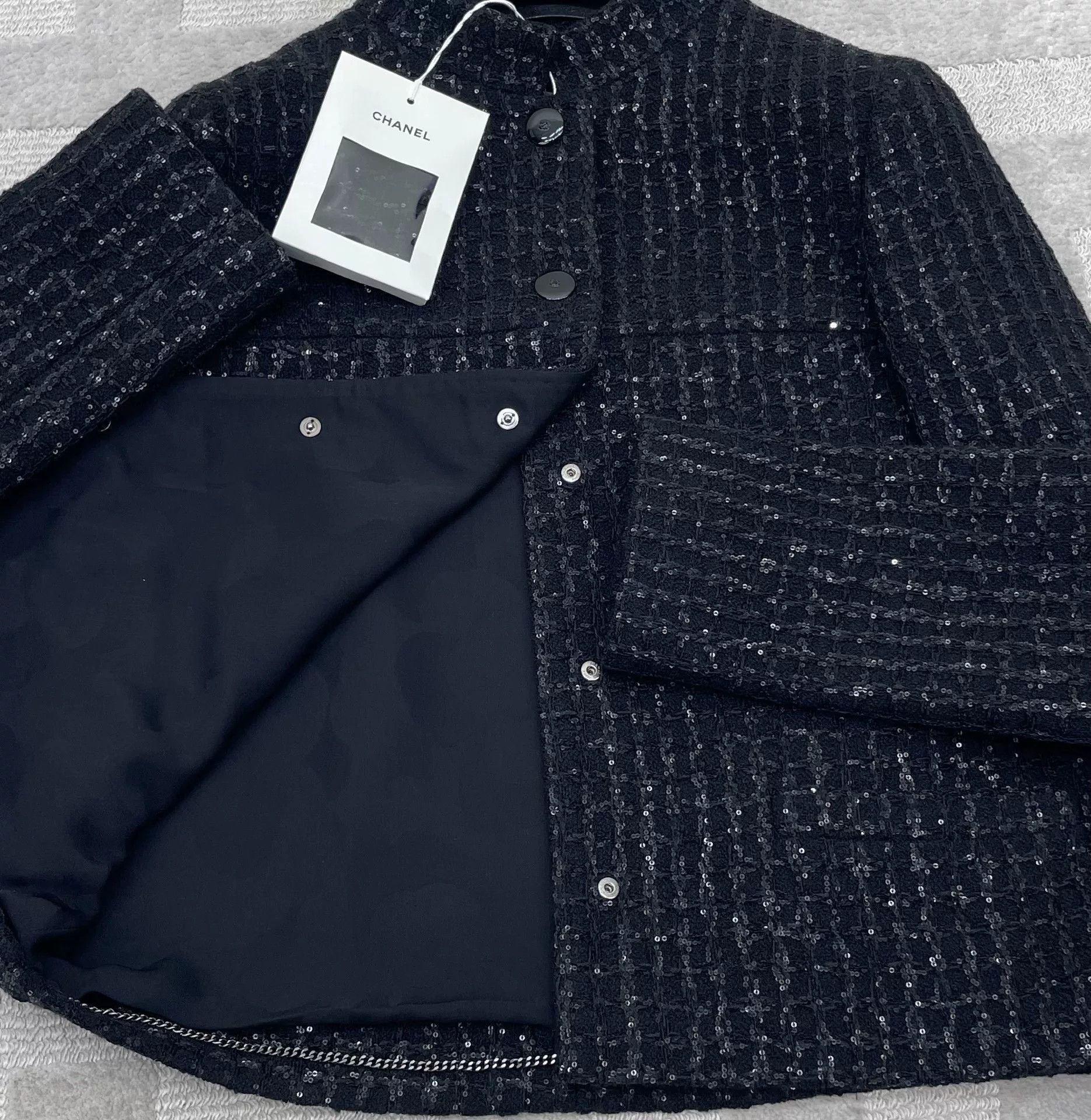 Chanel Chanel 25C Shimmer Stand Collar Tweed Jacket Size XXS / US 00 / IT 34 - 4 Thumbnail
