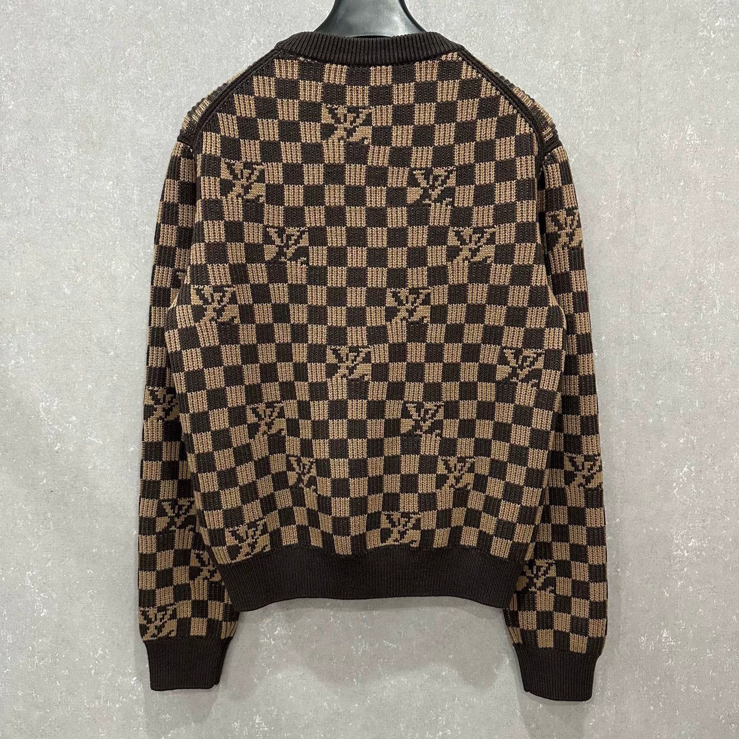 Louis Vuitton Louis Vuitton Checkered Wool Sweater Size S / US 4 / IT 40 - 5 Thumbnail