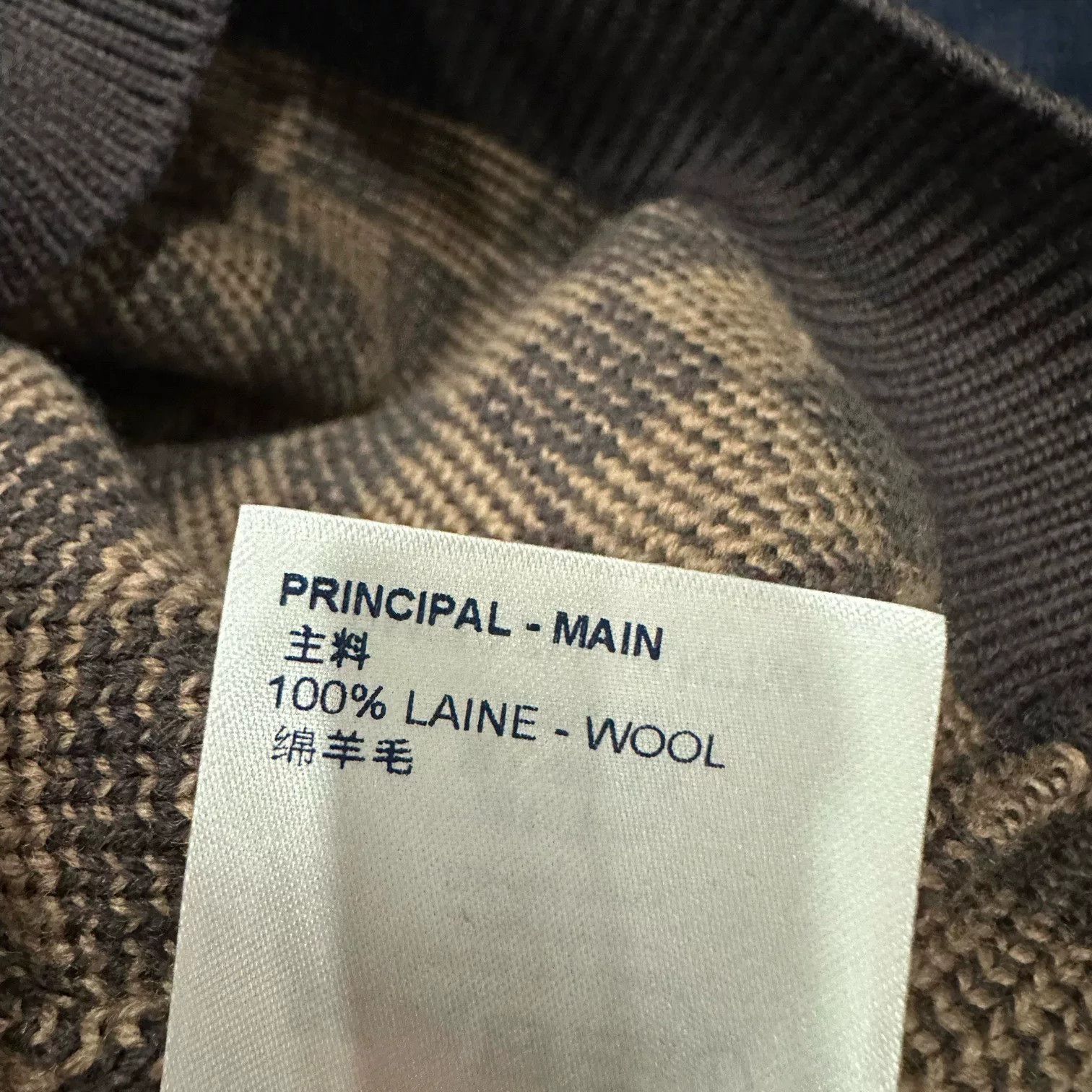 Louis Vuitton Louis Vuitton Checkered Wool Sweater Size S / US 4 / IT 40 - 7 Thumbnail
