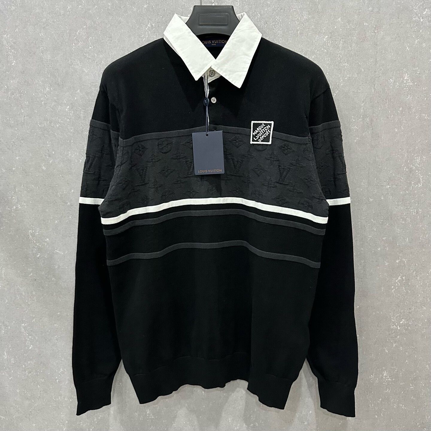 Louis Vuitton Louis Vuitton Logo Knit Long-Sleeve Polo Size US M / EU 48-50 / 2 - 4 Thumbnail
