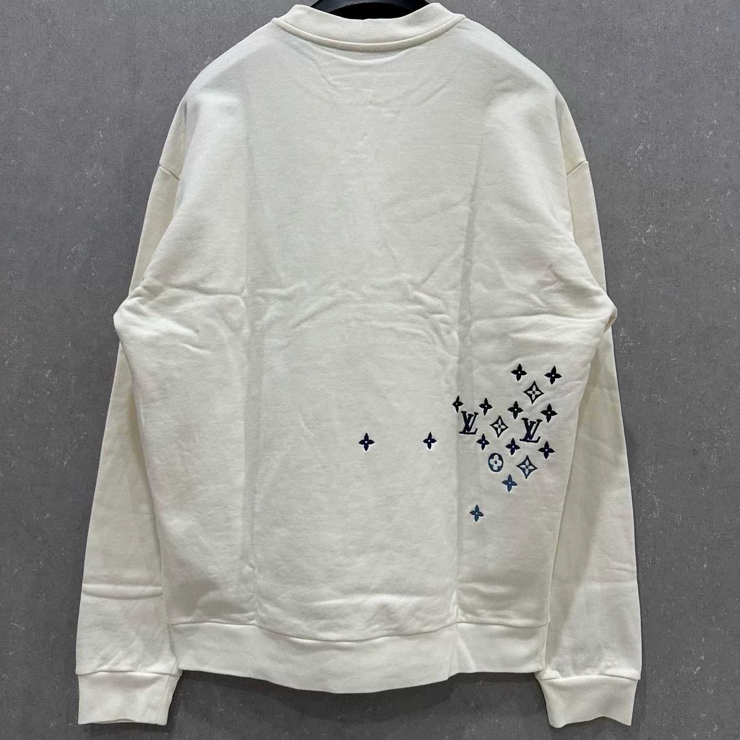 Louis Vuitton Louis Vuitton White Logo Monogram Cotton Sweatshirt Size US L / EU 52-54 / 3 - 2 Thumbnail