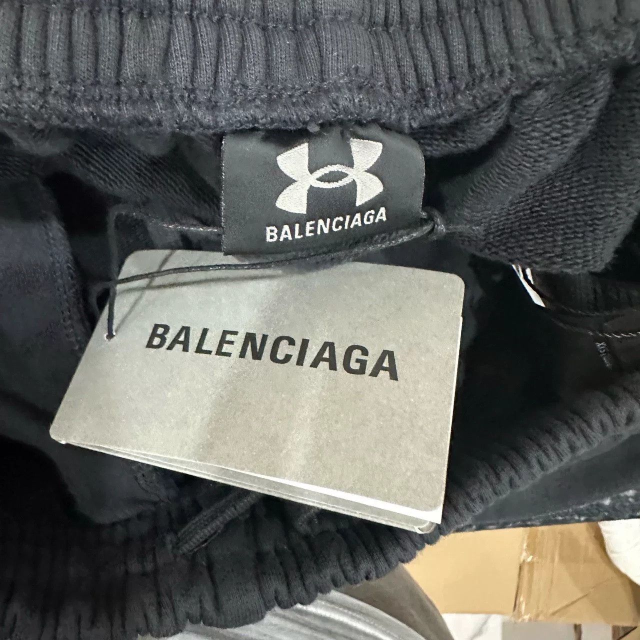 Balenciaga Balenciaga x Under Armour Embroidered Logo Wide-Leg Sweatpants Size 22" - 5 Thumbnail