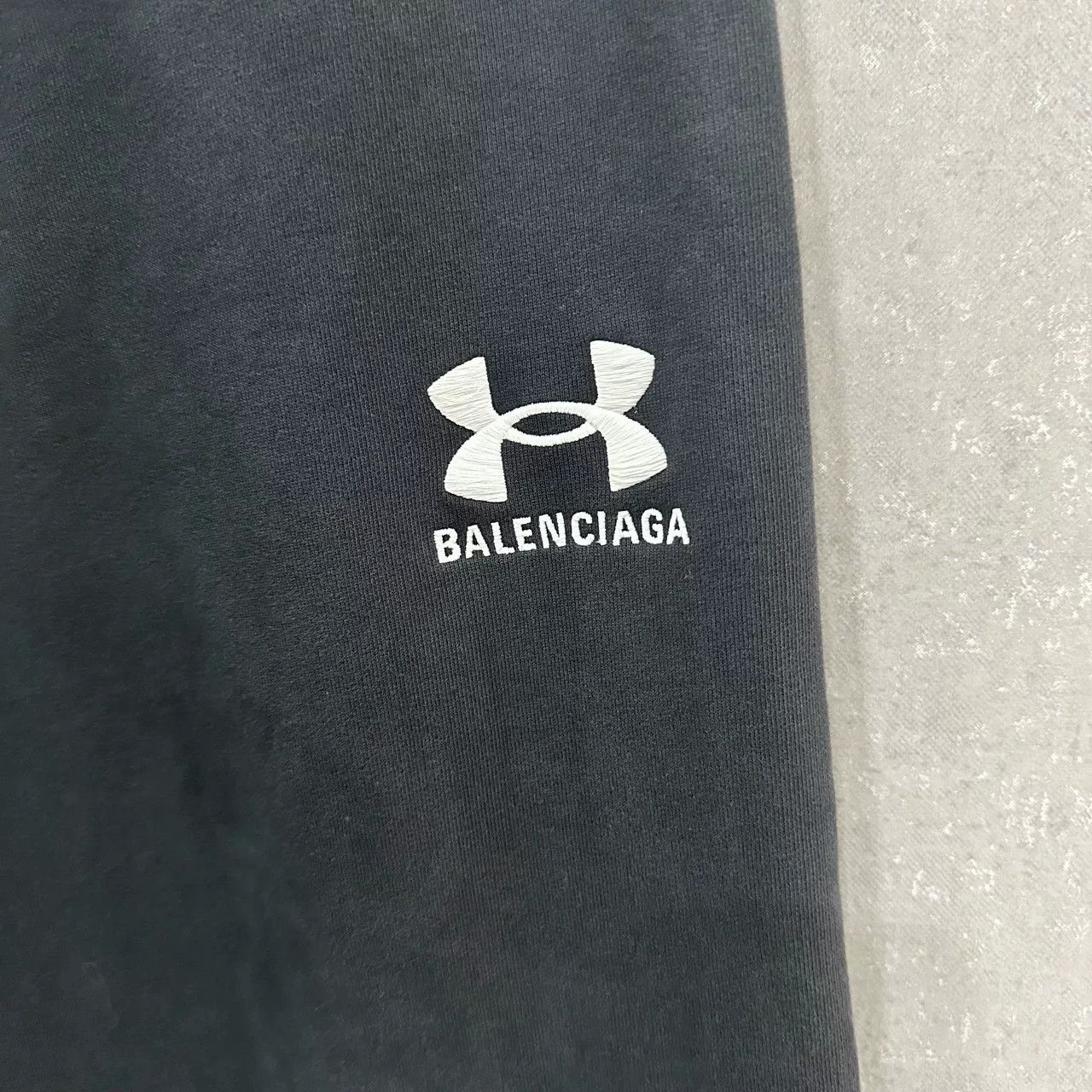 Balenciaga Balenciaga x Under Armour Embroidered Logo Wide-Leg Sweatpants Size 22" - 4 Thumbnail