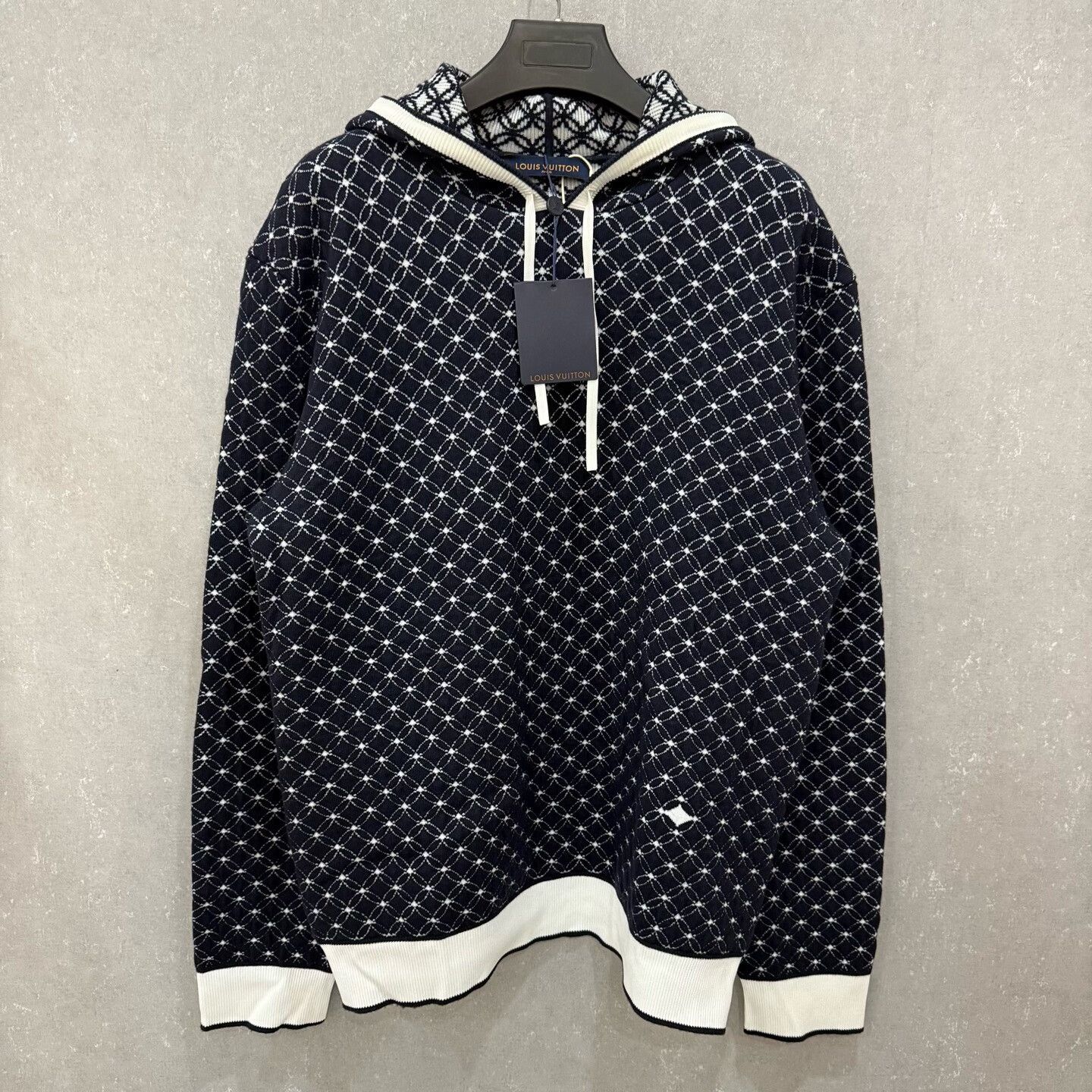 Louis Vuitton Louis Vuitton Knit Embroidered Logo Hoodie Size US XXL / EU 58 / 5 - 3 Thumbnail