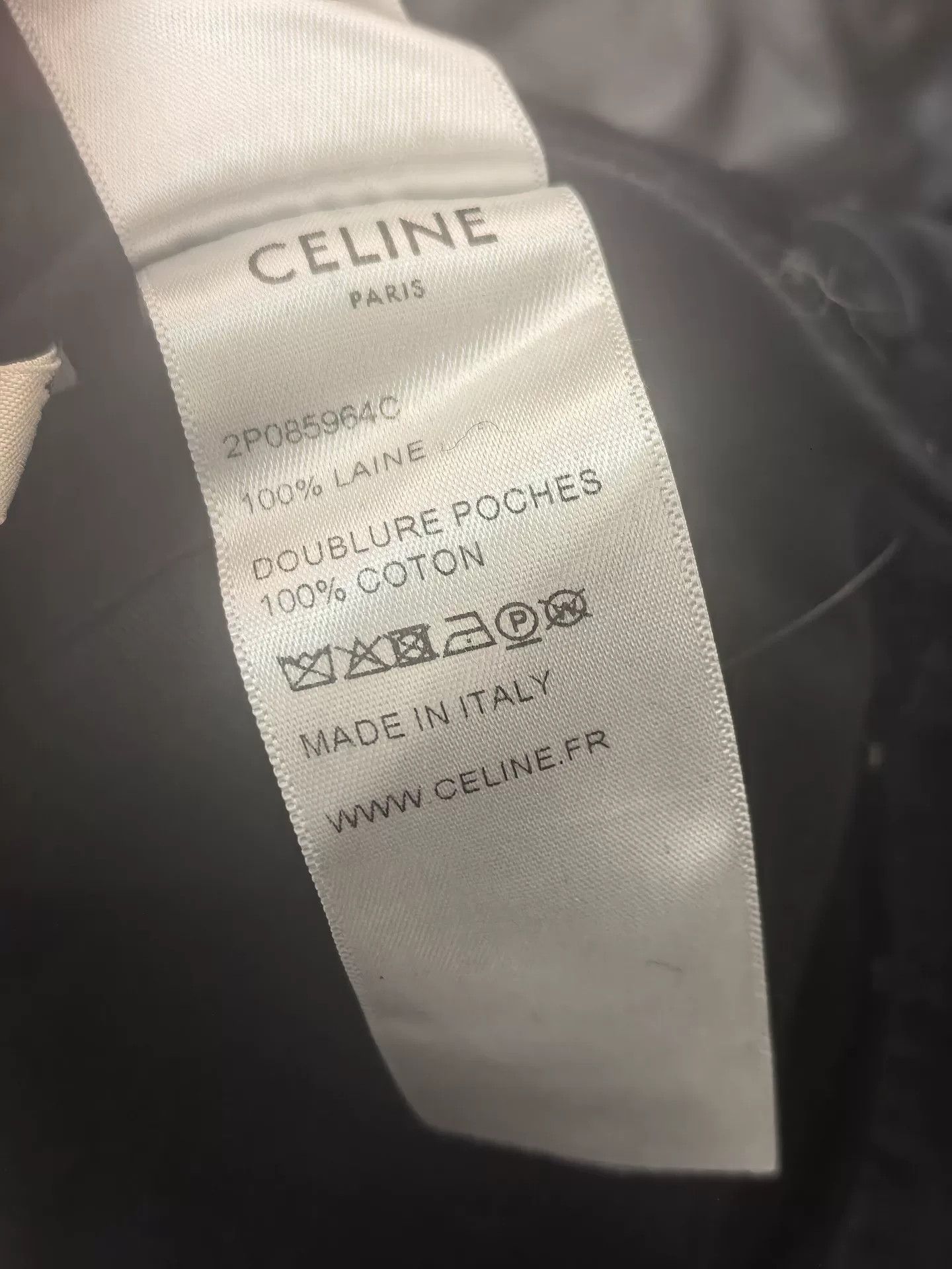 Celine Celine Striped Dark Blue Wool Trousers Size US 32 / EU 48 - 6 Thumbnail