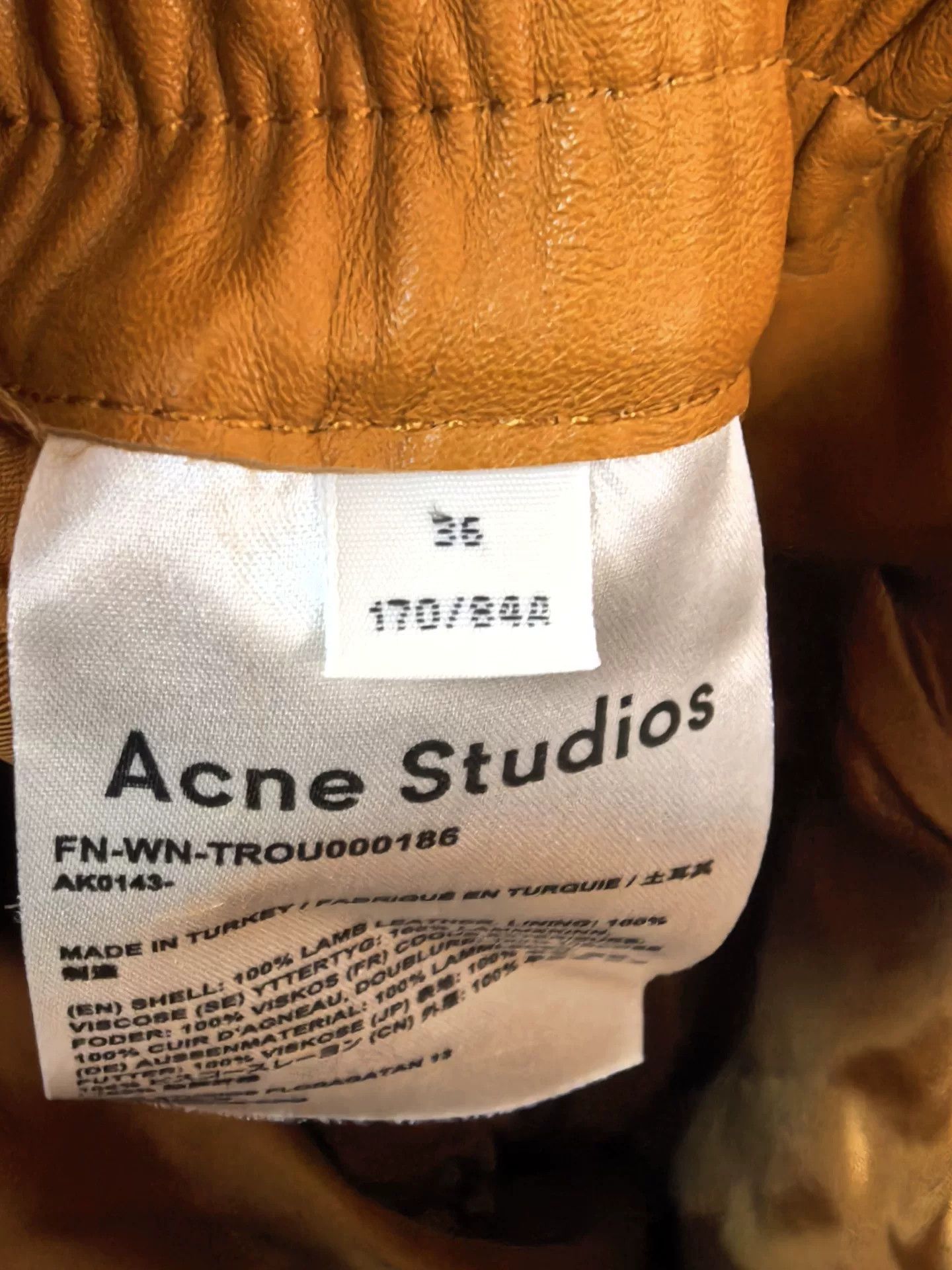 Acne Studios Acne Studios Orange Elastic Waist Cargo Pants Size 36" / US 14 / IT 50 - 7 Thumbnail