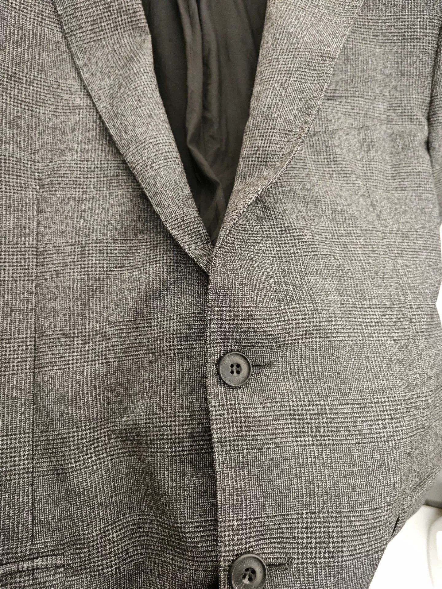 Burberry Burberry Men's Gray Check Blazer Size US M / EU 48-50 / 2 - 3 Thumbnail