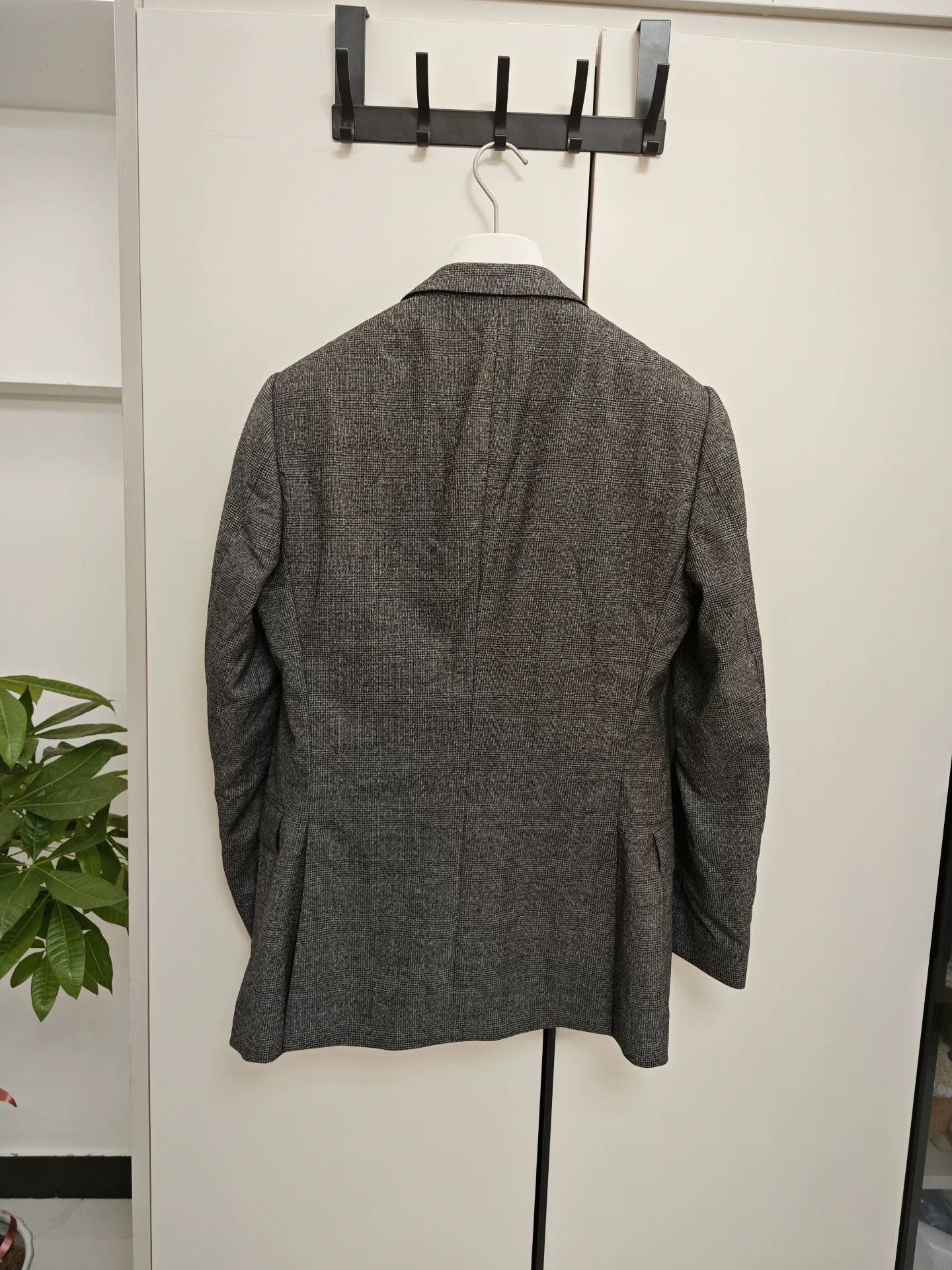 Burberry Burberry Men's Gray Check Blazer Size US M / EU 48-50 / 2 - 2 Thumbnail