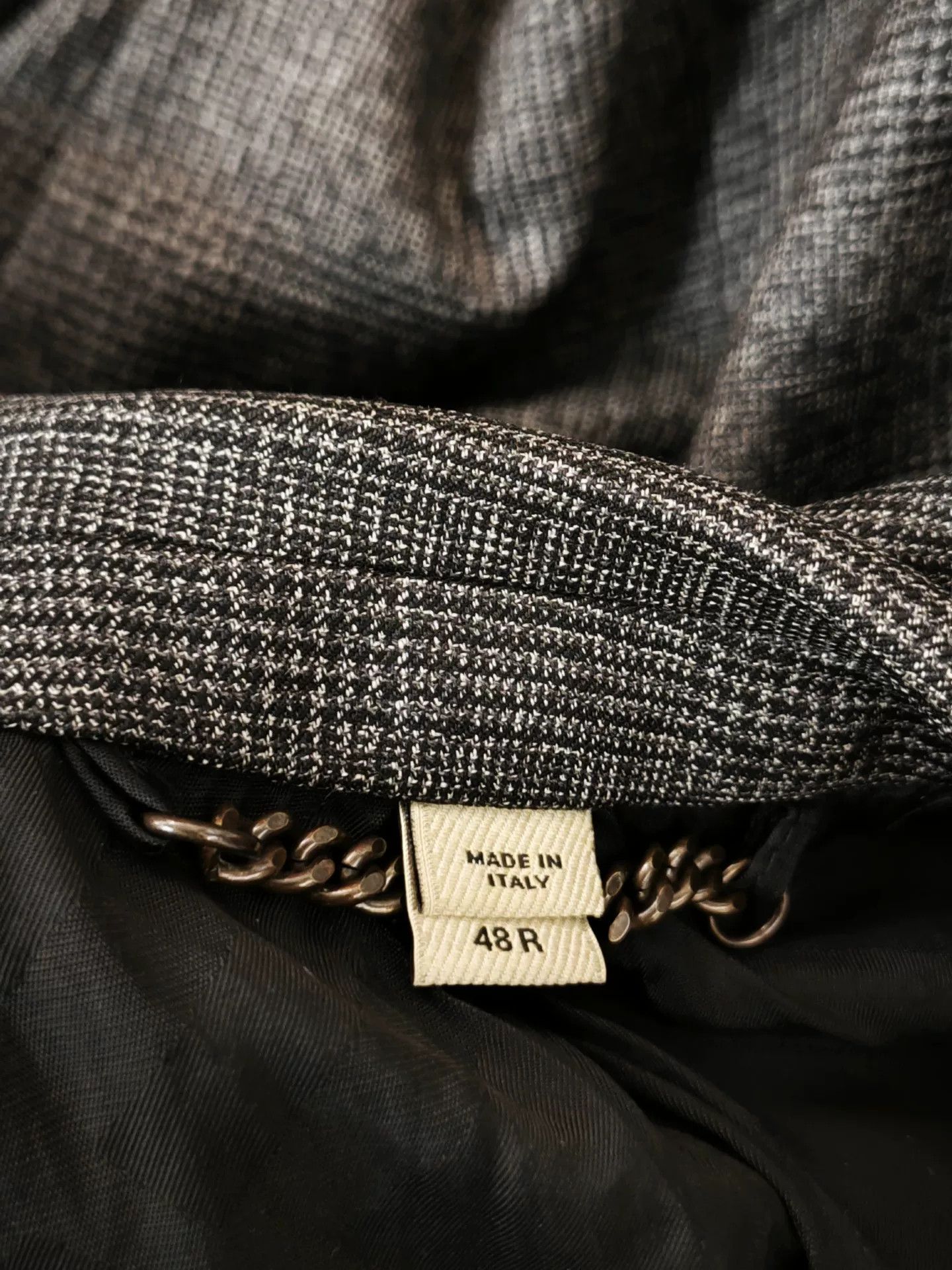 Burberry Burberry Men's Gray Check Blazer Size US M / EU 48-50 / 2 - 8 Thumbnail