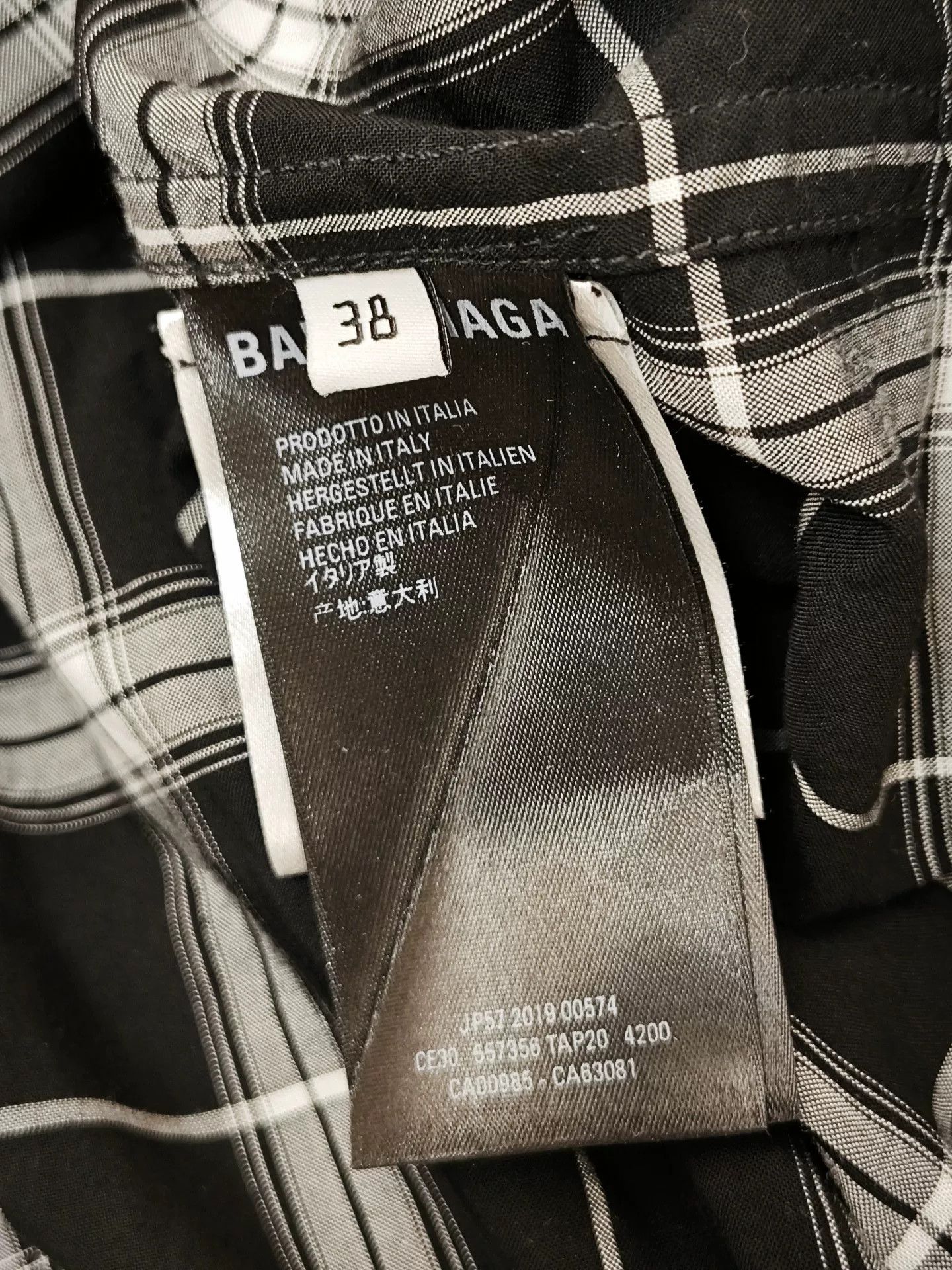 Balenciaga Balenciaga Denim Patchwork Hooded Shirt Size S / US 4 / IT 40 - 4 Thumbnail
