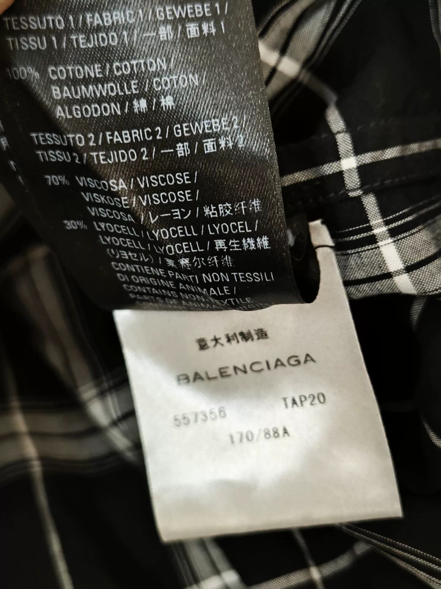 Balenciaga Balenciaga Denim Patchwork Hooded Shirt Size S / US 4 / IT 40 - 5 Thumbnail
