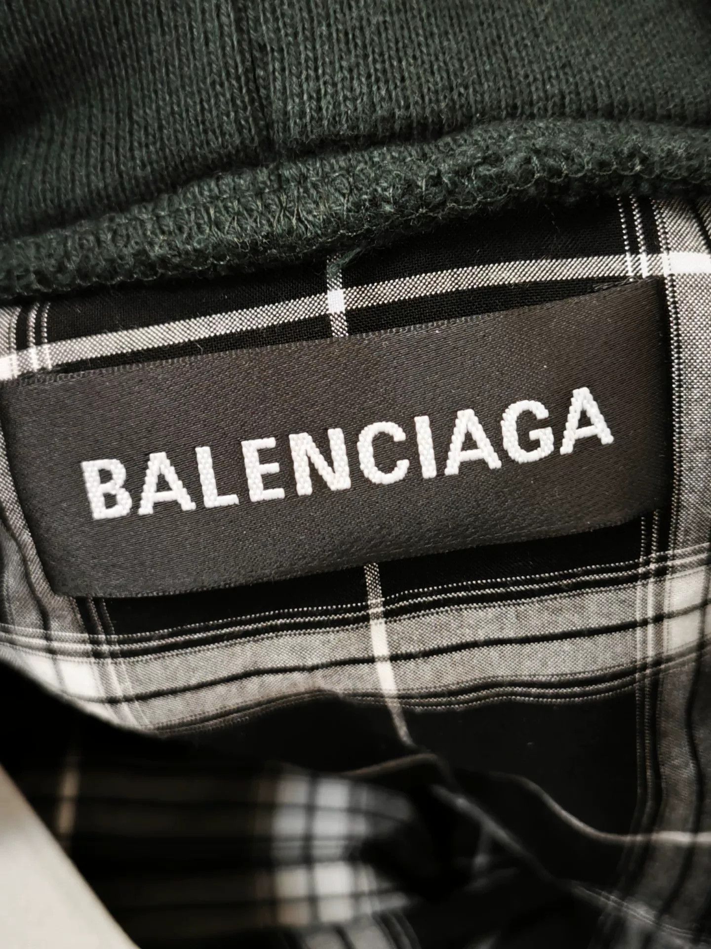 Balenciaga Balenciaga Denim Patchwork Hooded Shirt Size S / US 4 / IT 40 - 3 Thumbnail