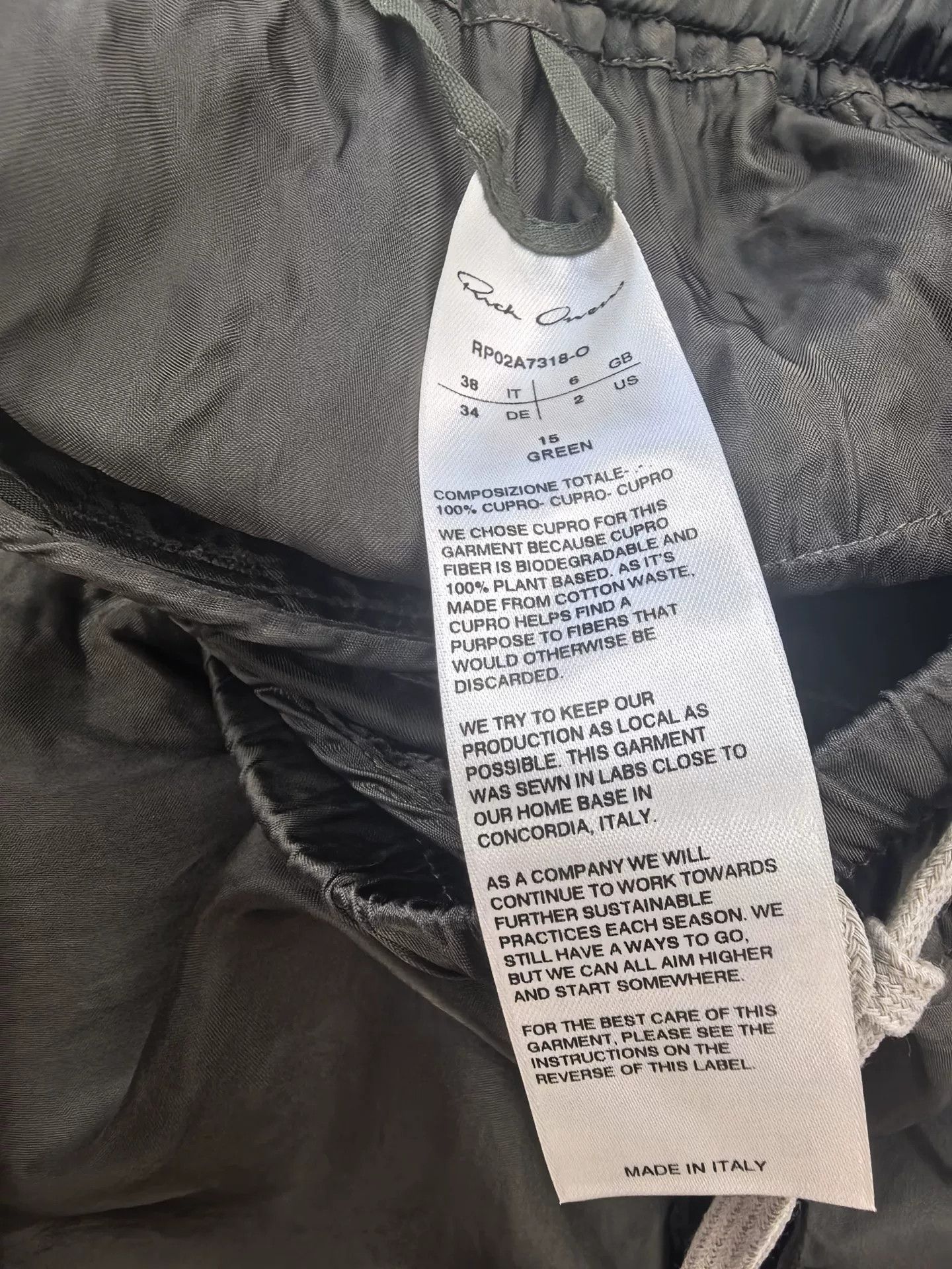 Rick Owens Rick Owens FW21 Solid Ankle-Crop Track Pants Size 38" / US 16 / IT 52 - 5 Thumbnail