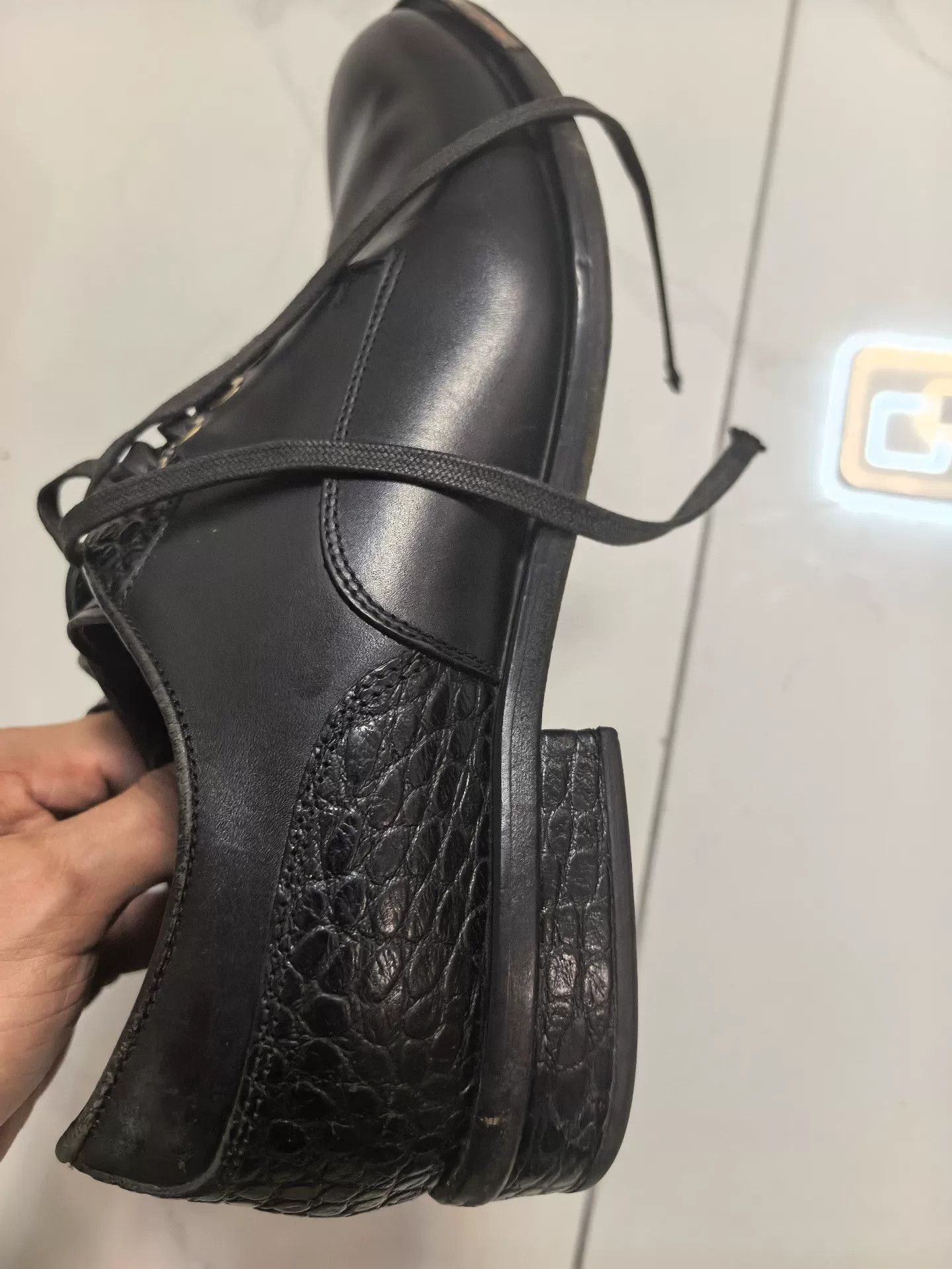Versace Versace Medusa Metallic Trim Leather Shoes Size US 6.5 / EU 39-40 - 3 Thumbnail