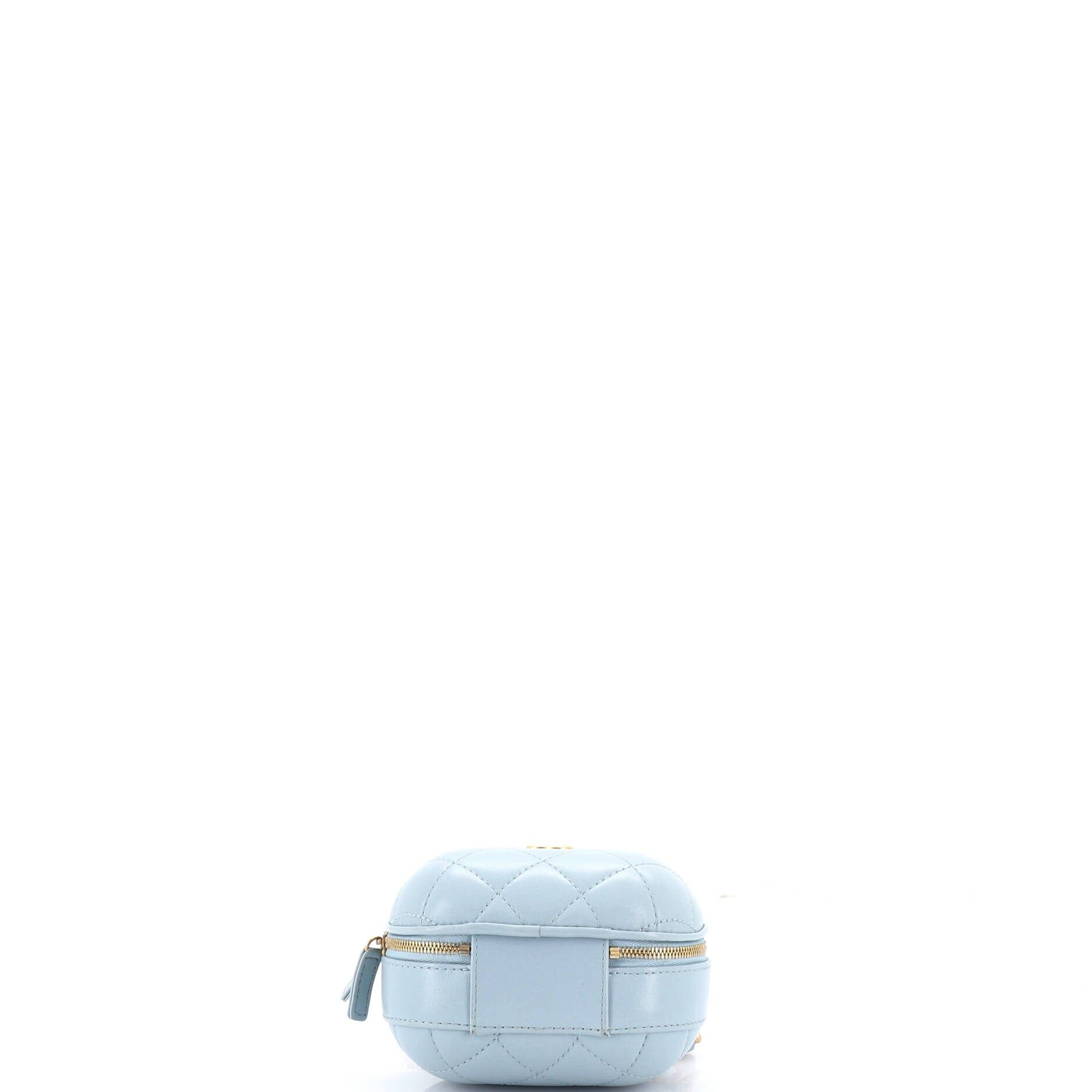 Chanel CC Bubble Top Handle Vanity Case with Chain Size ONE SIZE - 4 Thumbnail