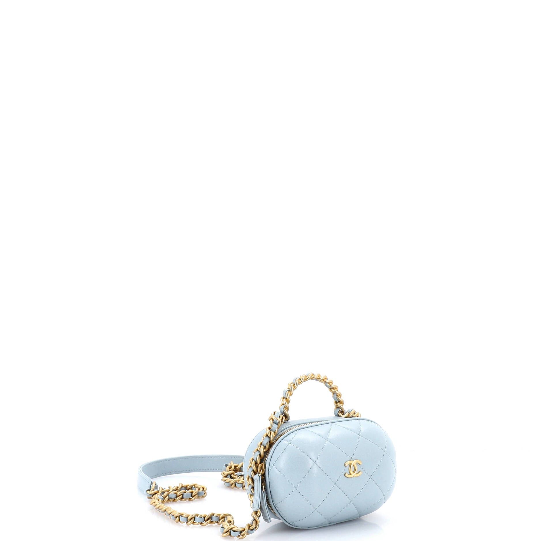 Chanel CC Bubble Top Handle Vanity Case with Chain Size ONE SIZE - 2 Thumbnail