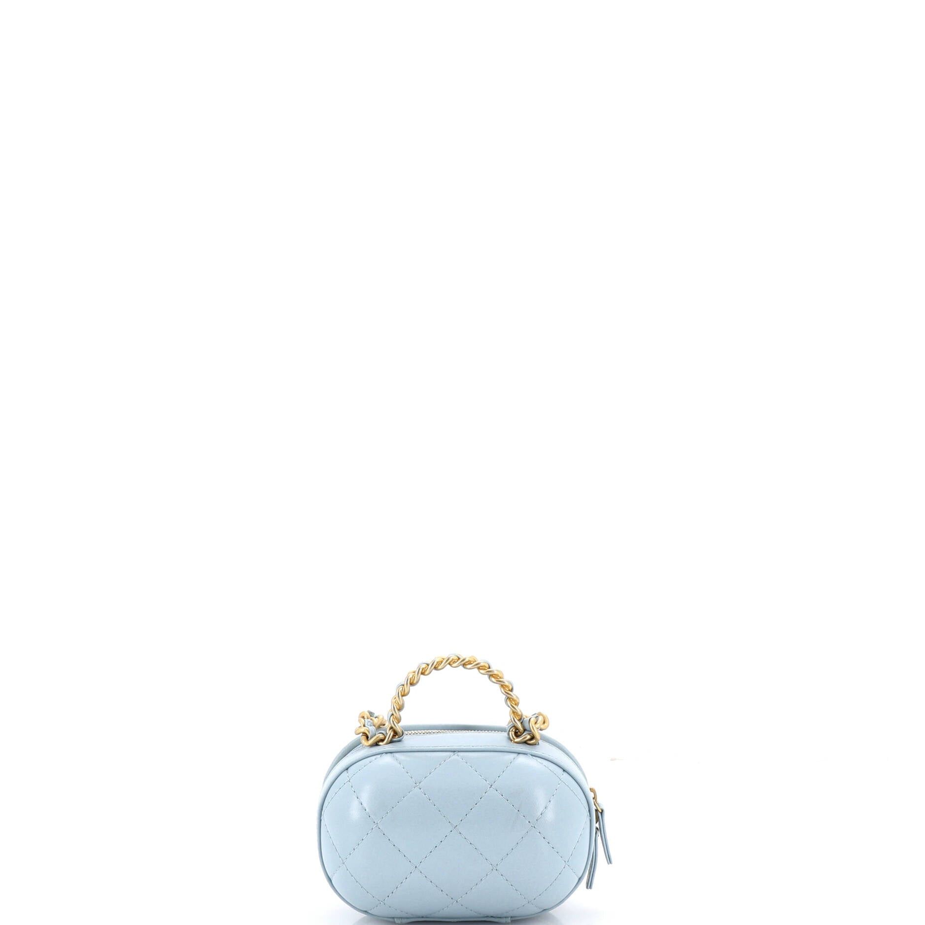 Chanel CC Bubble Top Handle Vanity Case with Chain Size ONE SIZE - 3 Thumbnail