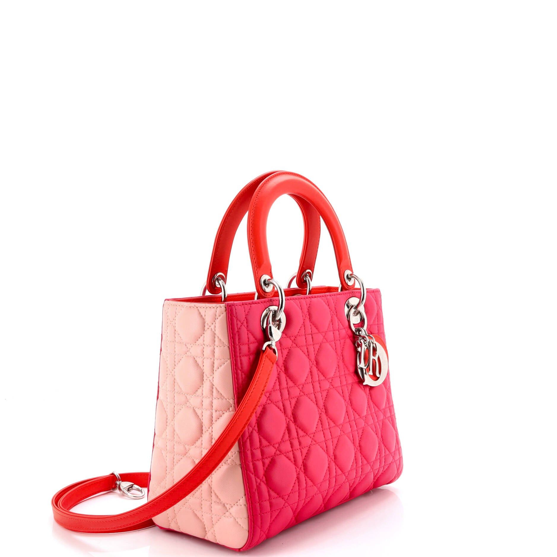Dior Tricolor Lady Dior Bag Size ONE SIZE - 2 Thumbnail