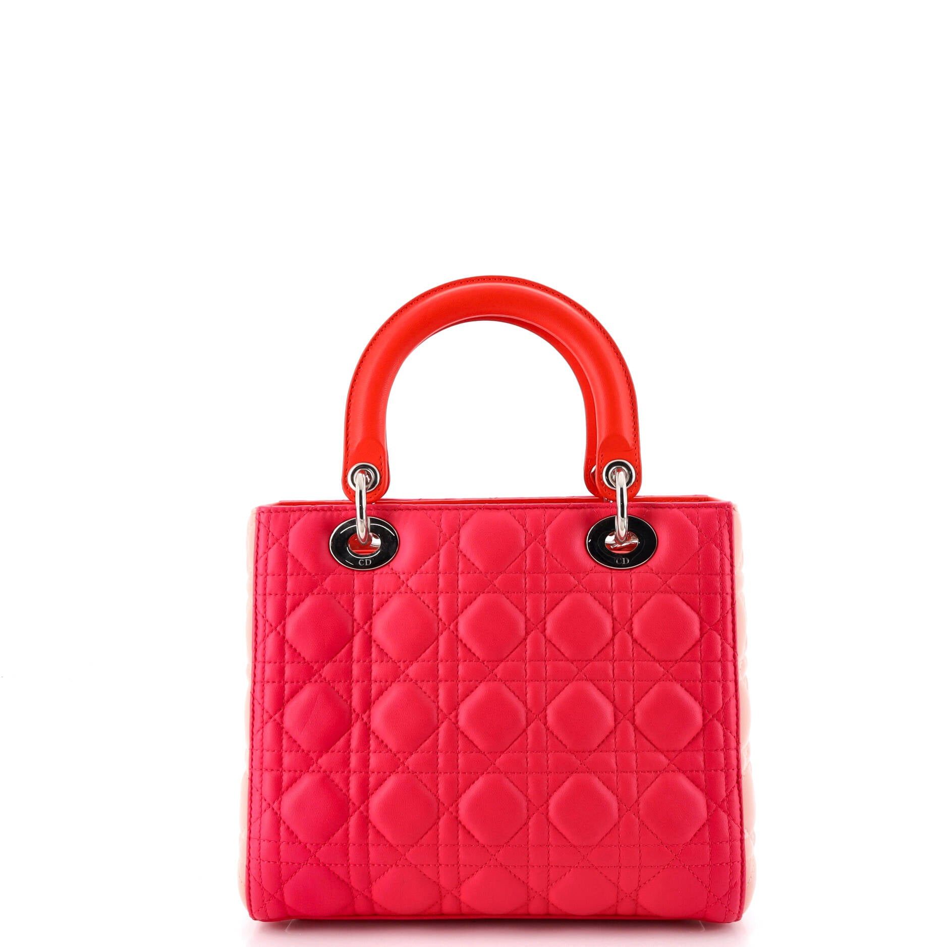 Dior Tricolor Lady Dior Bag Size ONE SIZE - 3 Thumbnail