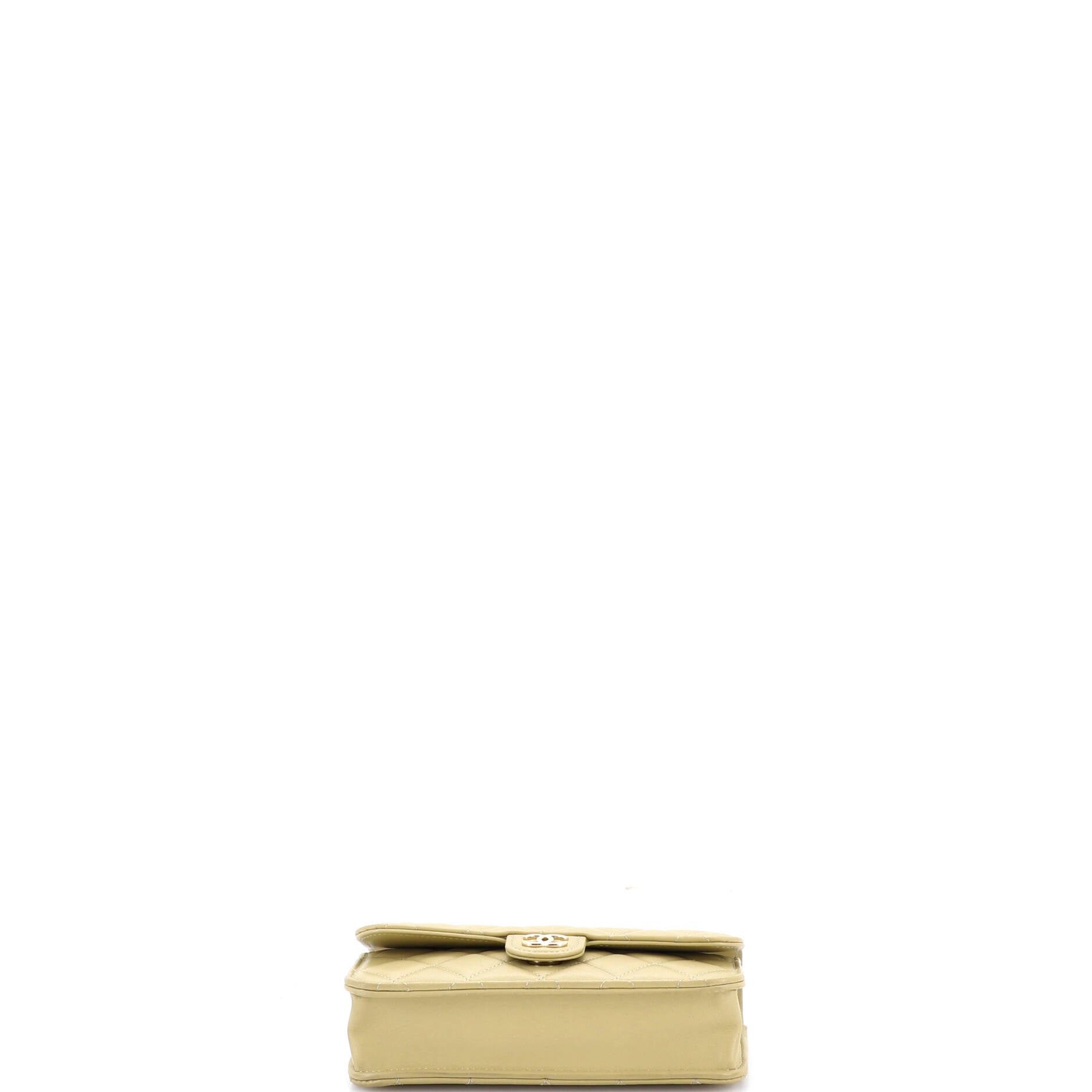 Chanel Classic Top Handle Flap Phone Holder with Chain Size ONE SIZE - 4 Thumbnail