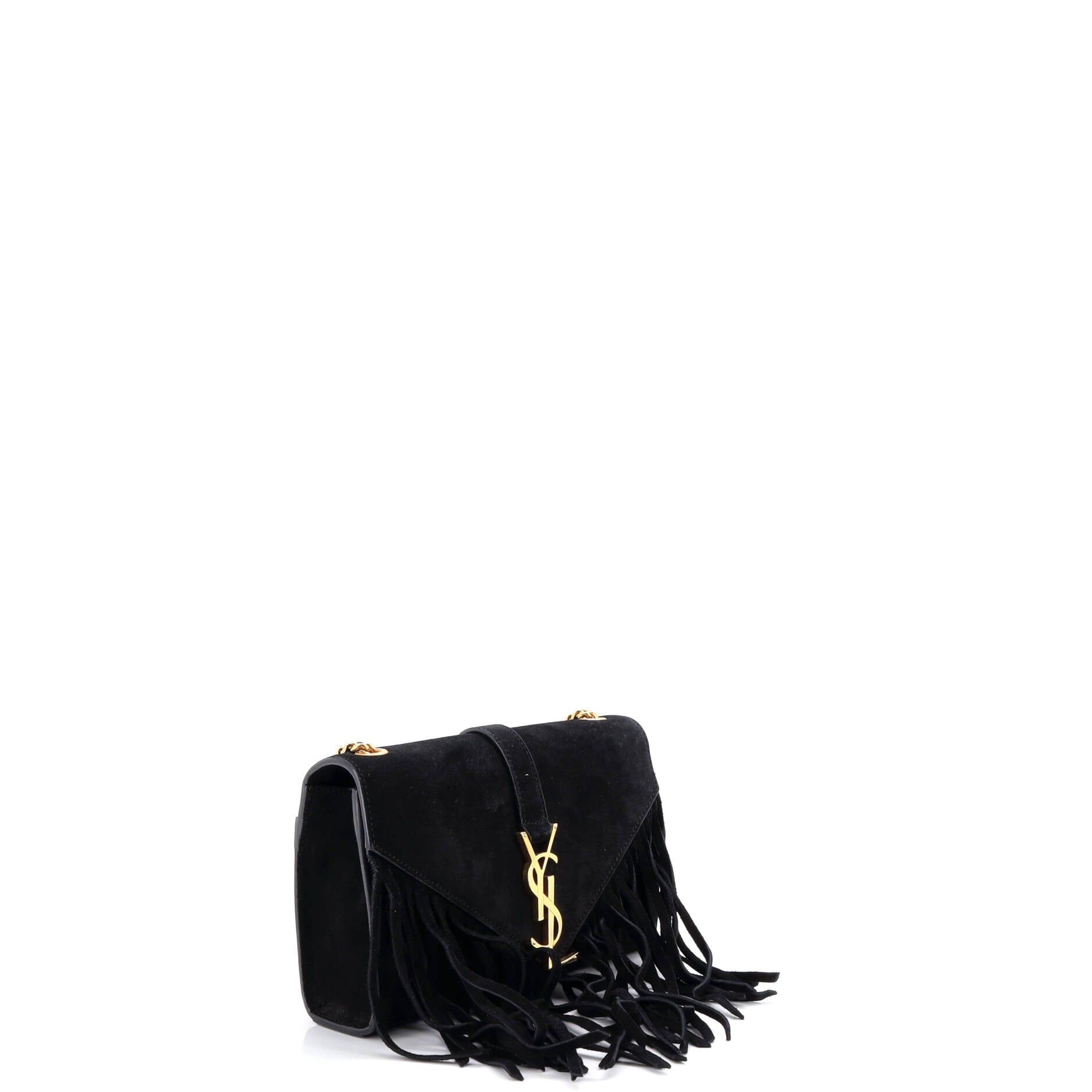 Saint Laurent Paris Classic Monogram Fringe Crossbody Bag Size ONE SIZE - 2 Thumbnail