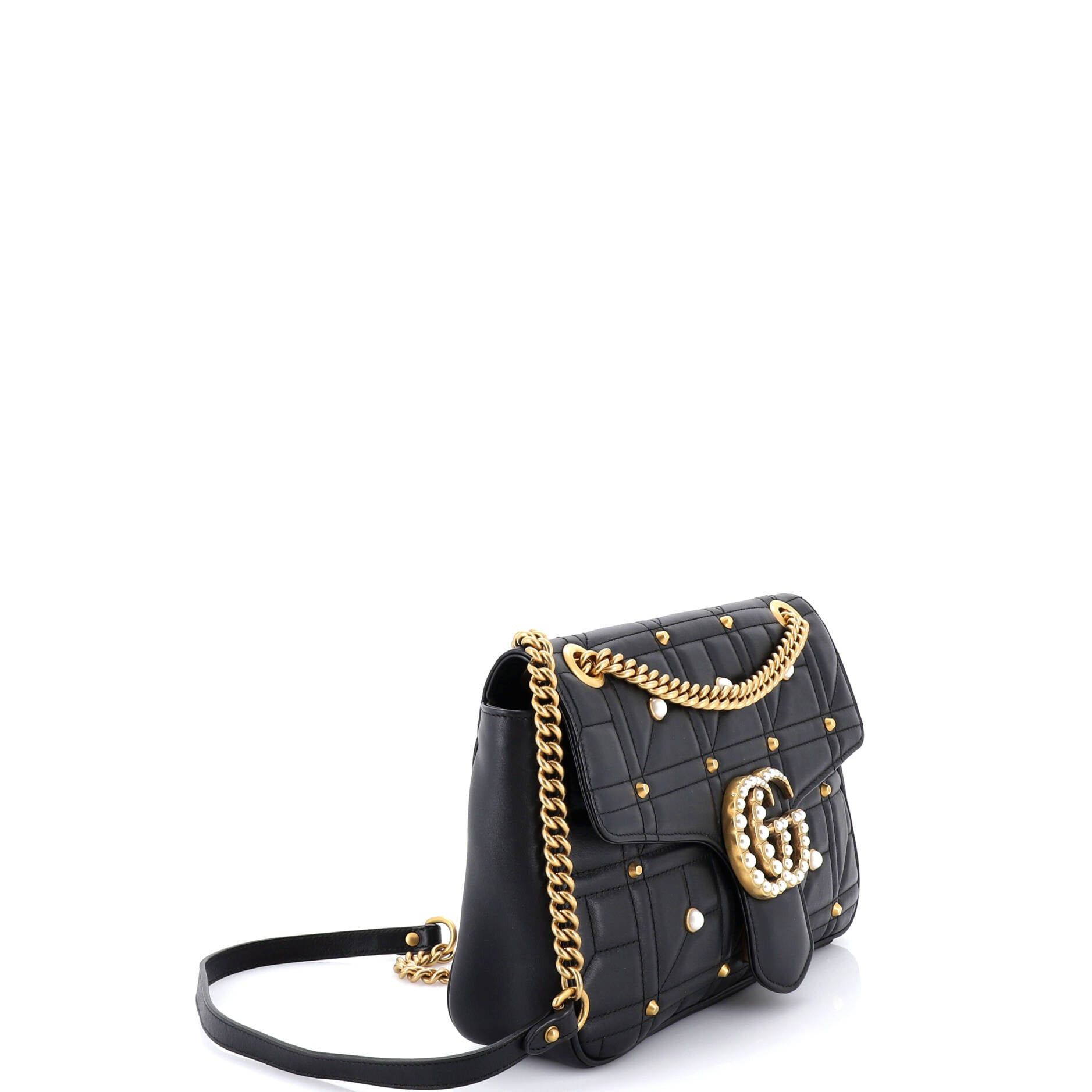 Gucci Pearly GG Marmont Flap Bag Size ONE SIZE - 2 Thumbnail