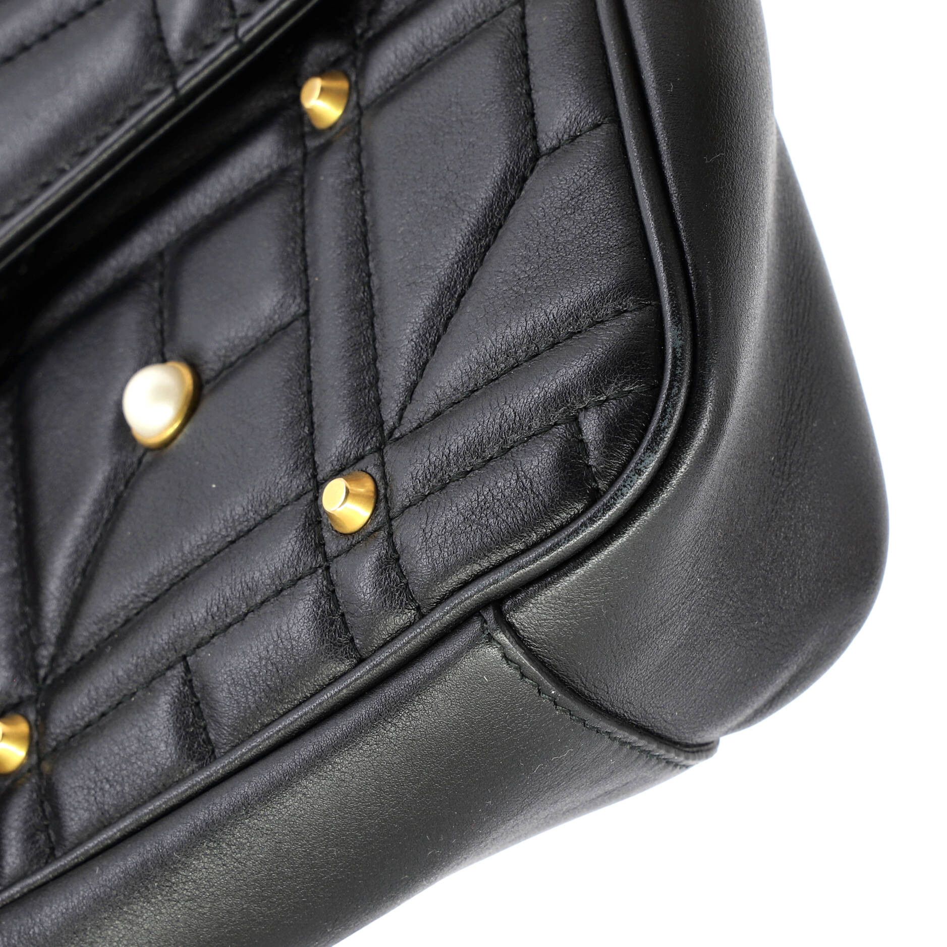 Gucci Pearly GG Marmont Flap Bag Size ONE SIZE - 6 Thumbnail