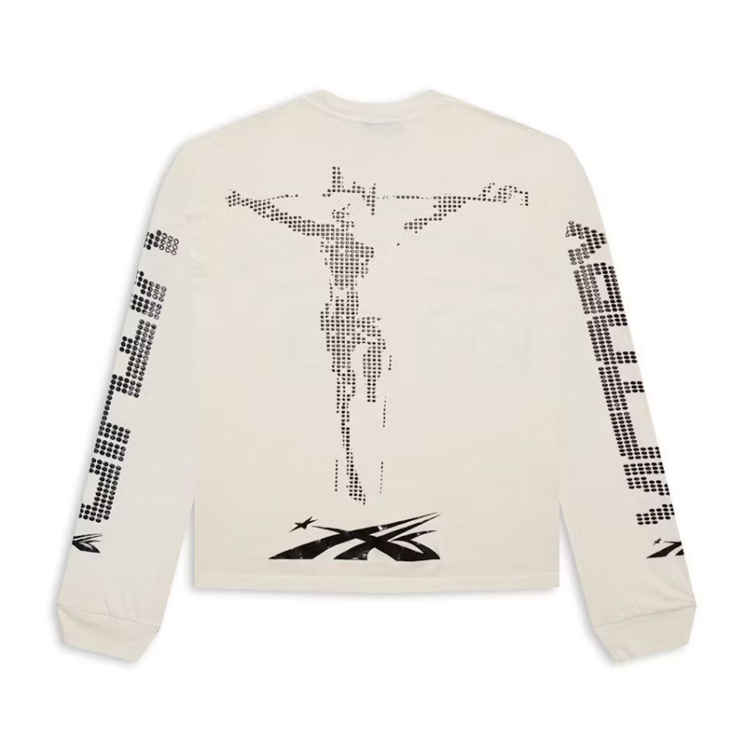 HELLSTAR Scoreboard Long Sleeve Tee Off White Size US XL / EU 56 / 4 - 2 Thumbnail