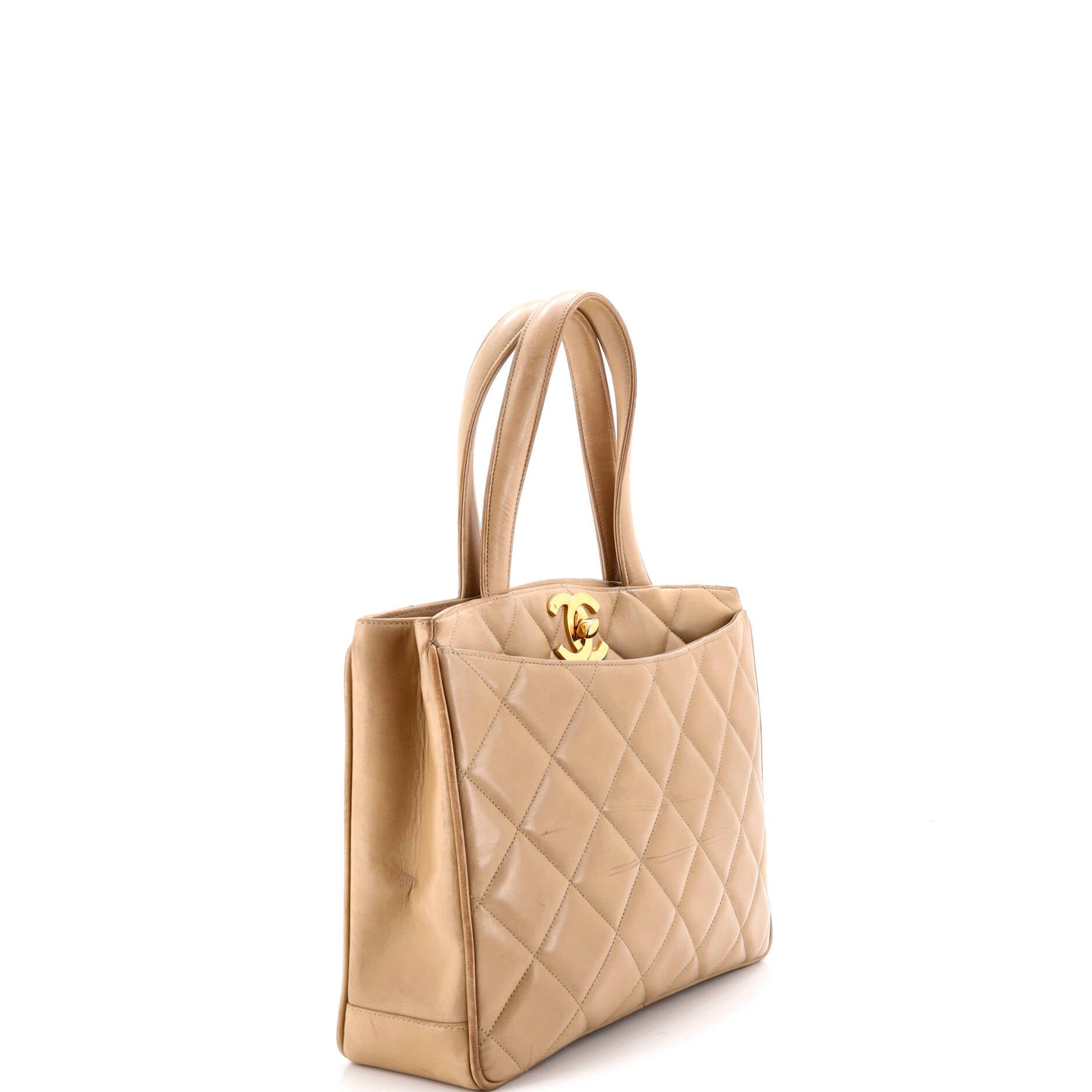 Chanel Vintage CC Lock Pocket Tote Size ONE SIZE - 3 Thumbnail