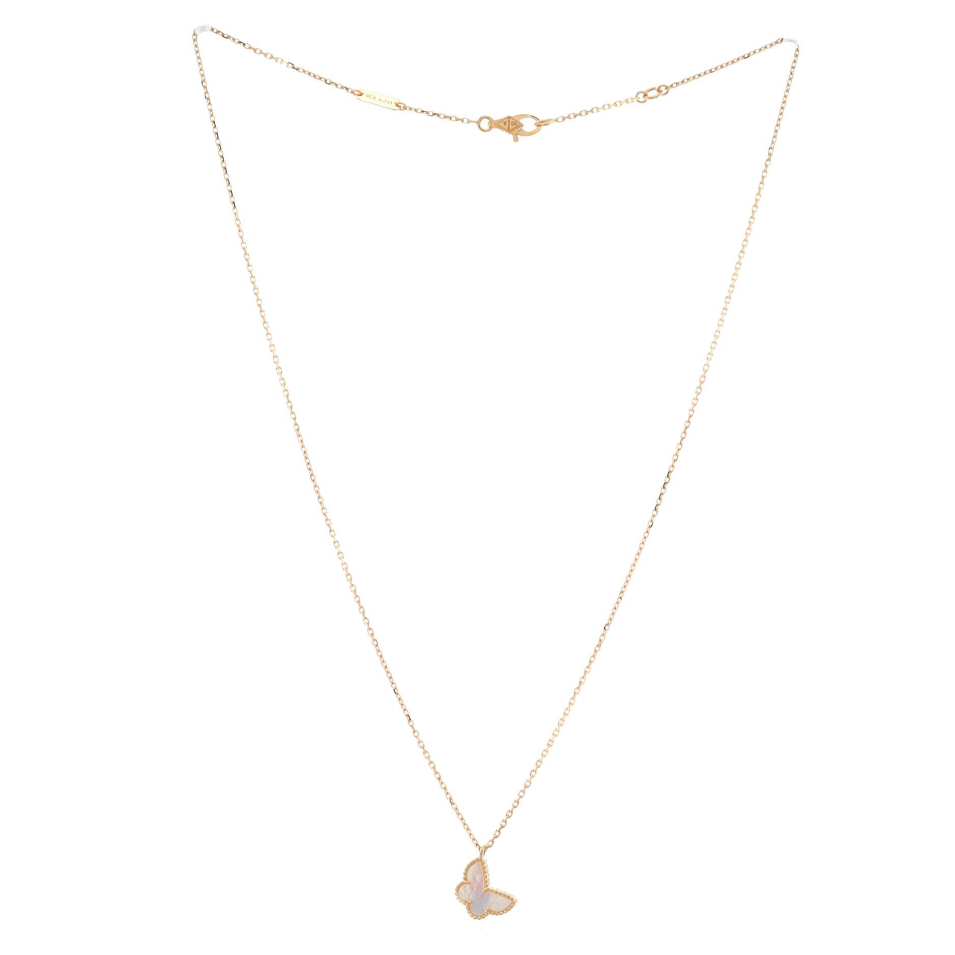 Van Cleef & Arpels Sweet Alhambra Butterfly Pendant Necklace Size ONE SIZE - 3 Thumbnail