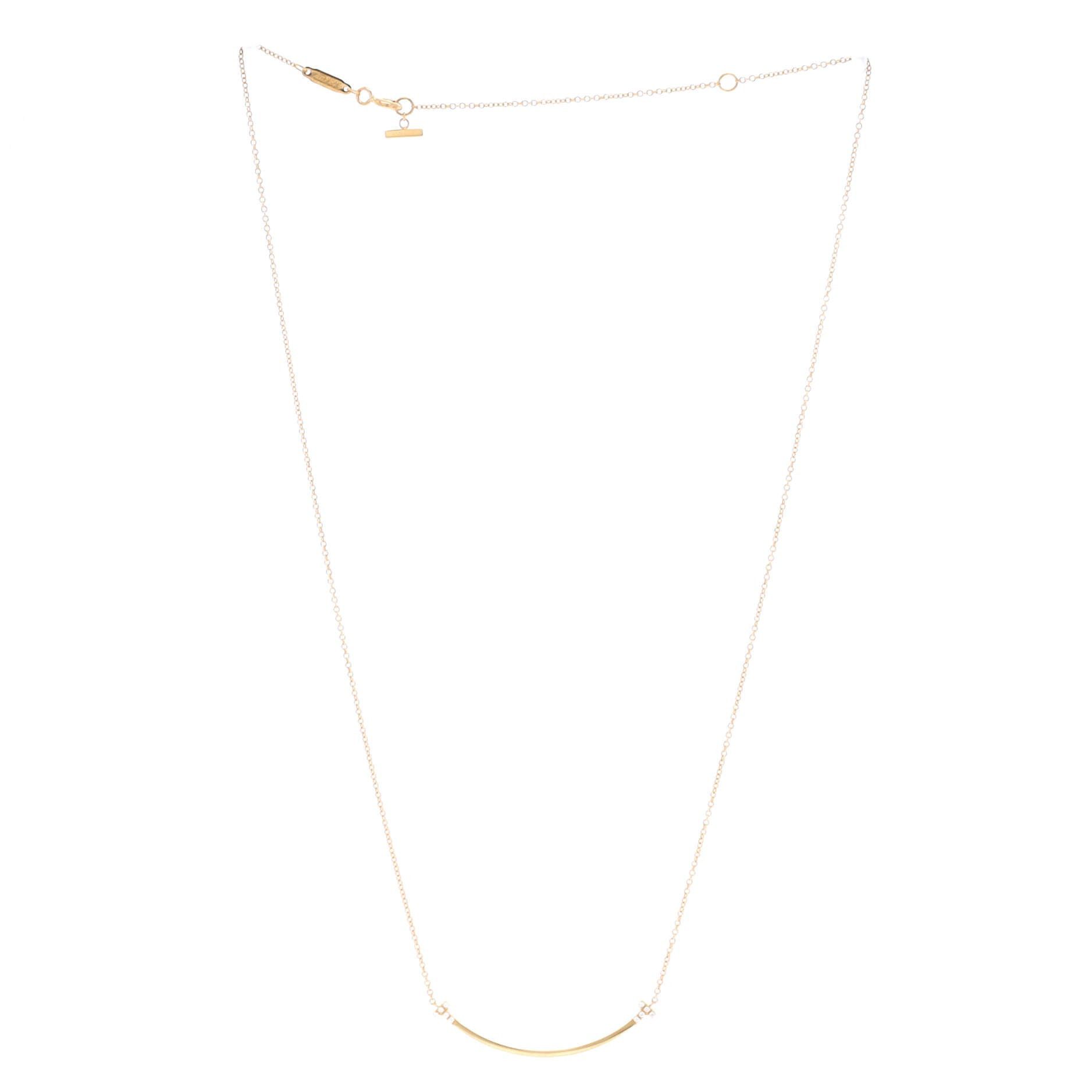 Tiffany & Co. T Smile Pendant Necklace Size ONE SIZE - 2 Thumbnail