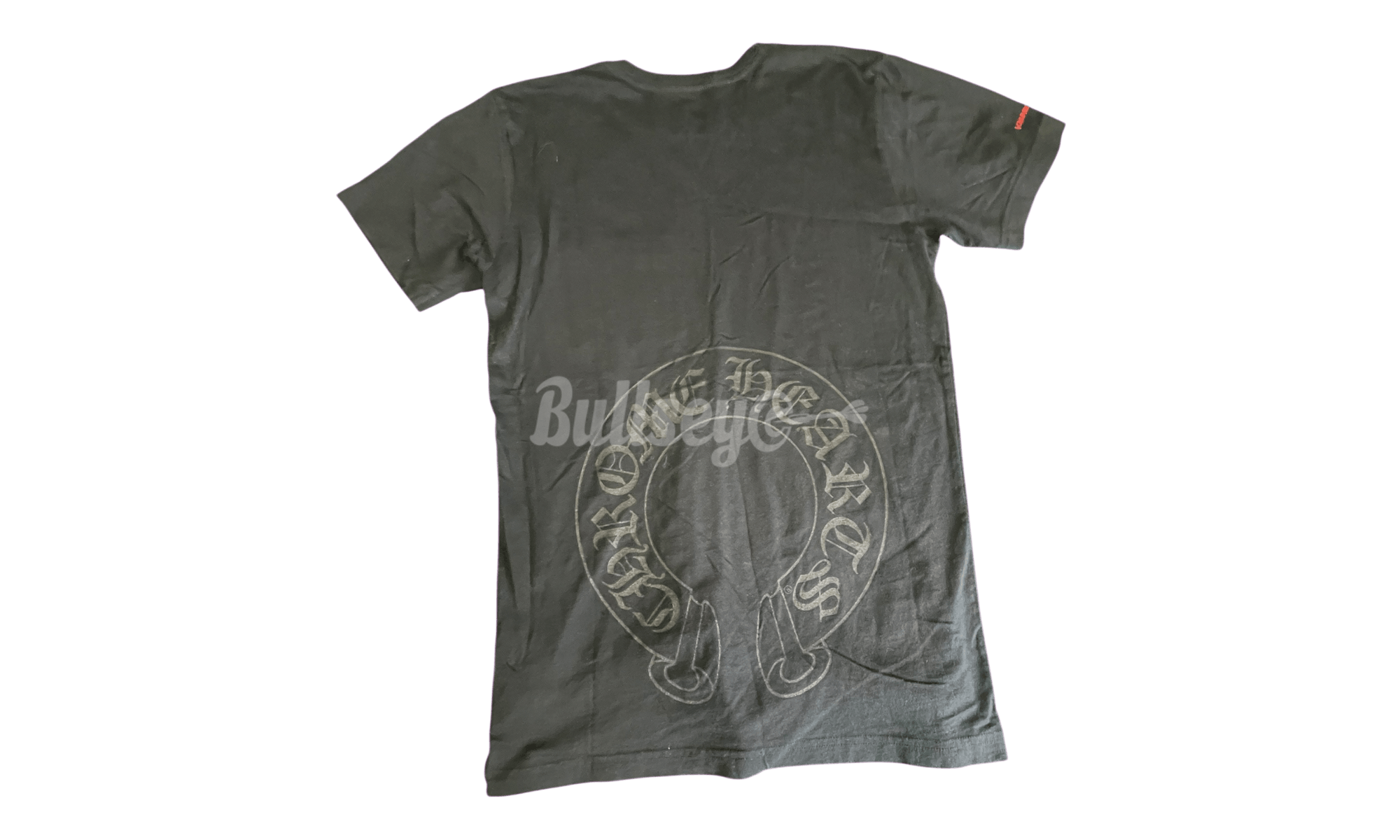 Chrome Hearts Black Horseshoe Red Scroll Label T-Shirt (PreOwned) Size US M / EU 48-50 / 2 - 2 Thumbnail