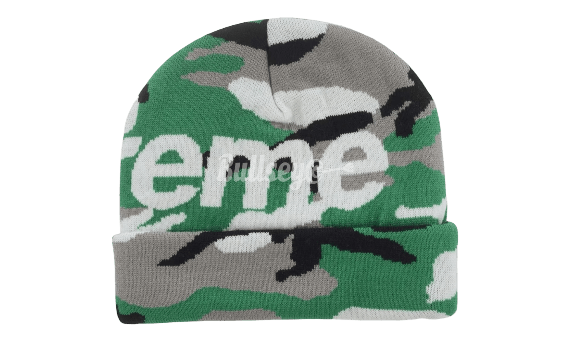 Supreme Camo Big Logo Beanie Green Camo Size ONE SIZE - 2 Thumbnail